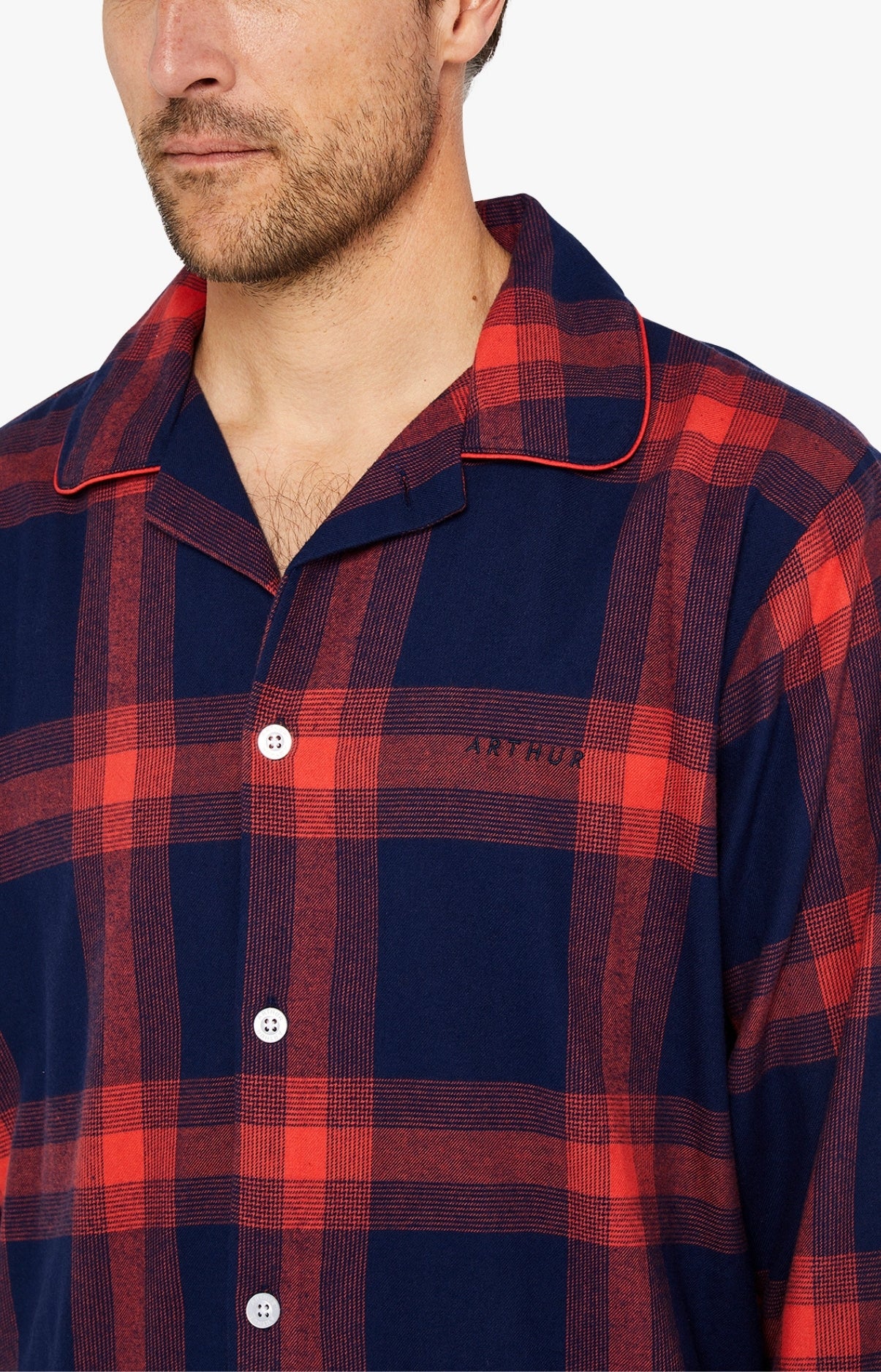 arthur-bob-on-fire-pyjama-flanelle-rouge-homme image 2