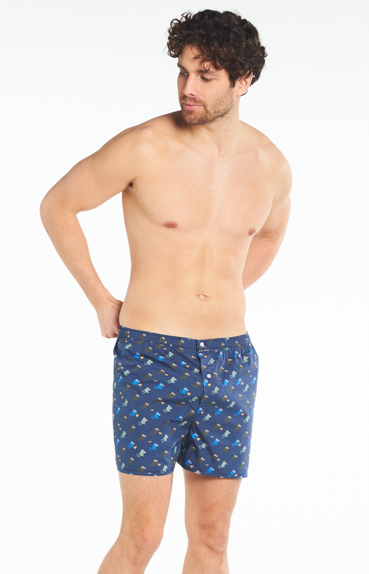 arthur-le-club-monkey-cale-on-marine-coton-bio image 6