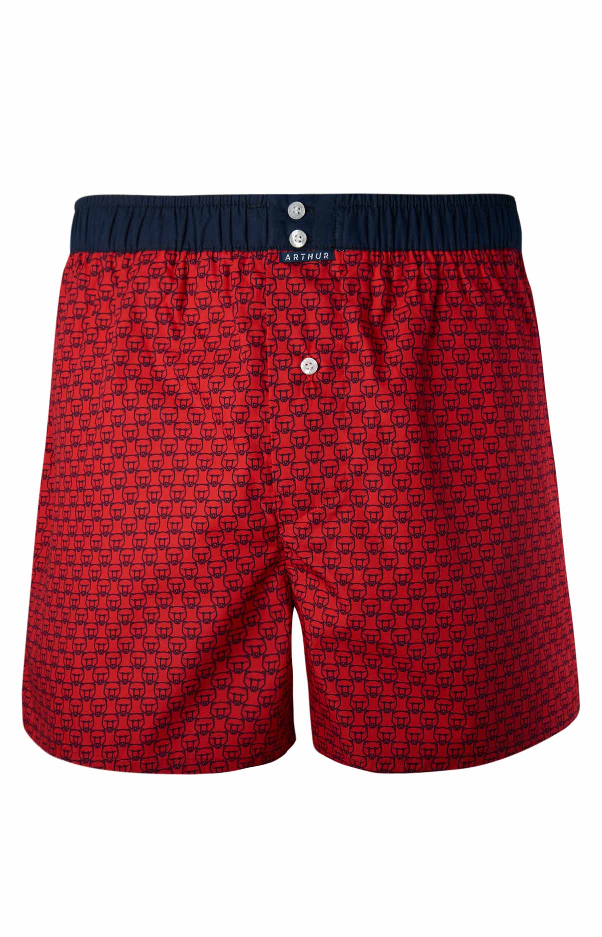 arthur-le-club-n-003-cale-on-homme-rouge-coton image 3