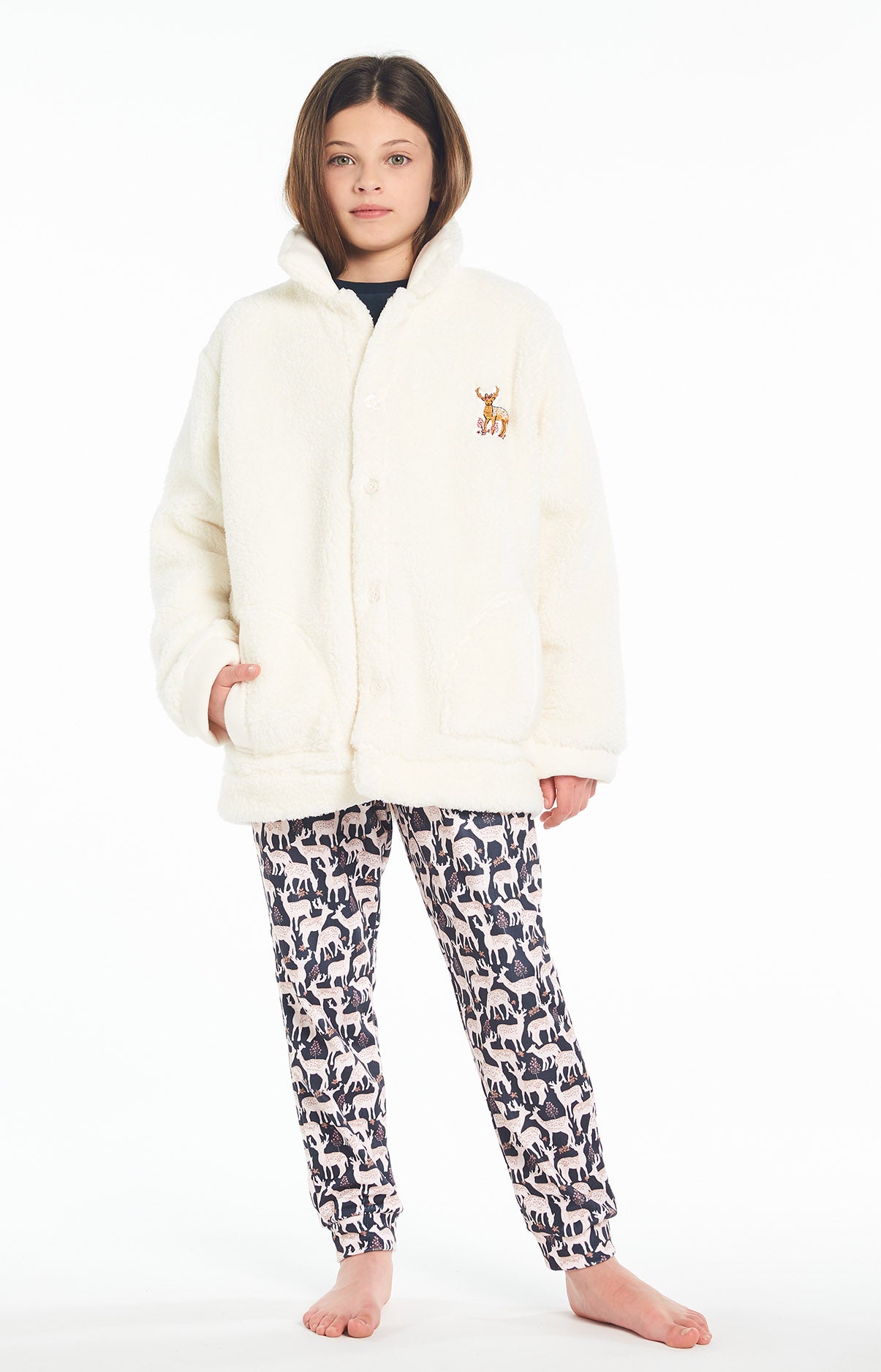 arthur-bob-veste-biche-gilet-fille-ivoire-10-12-chaud image 5