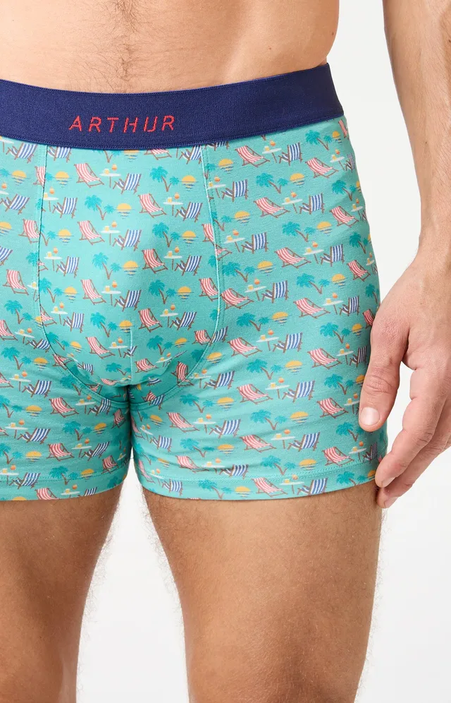 arthur-bob-transat-boxer-homme-jade-coton-bio image 1