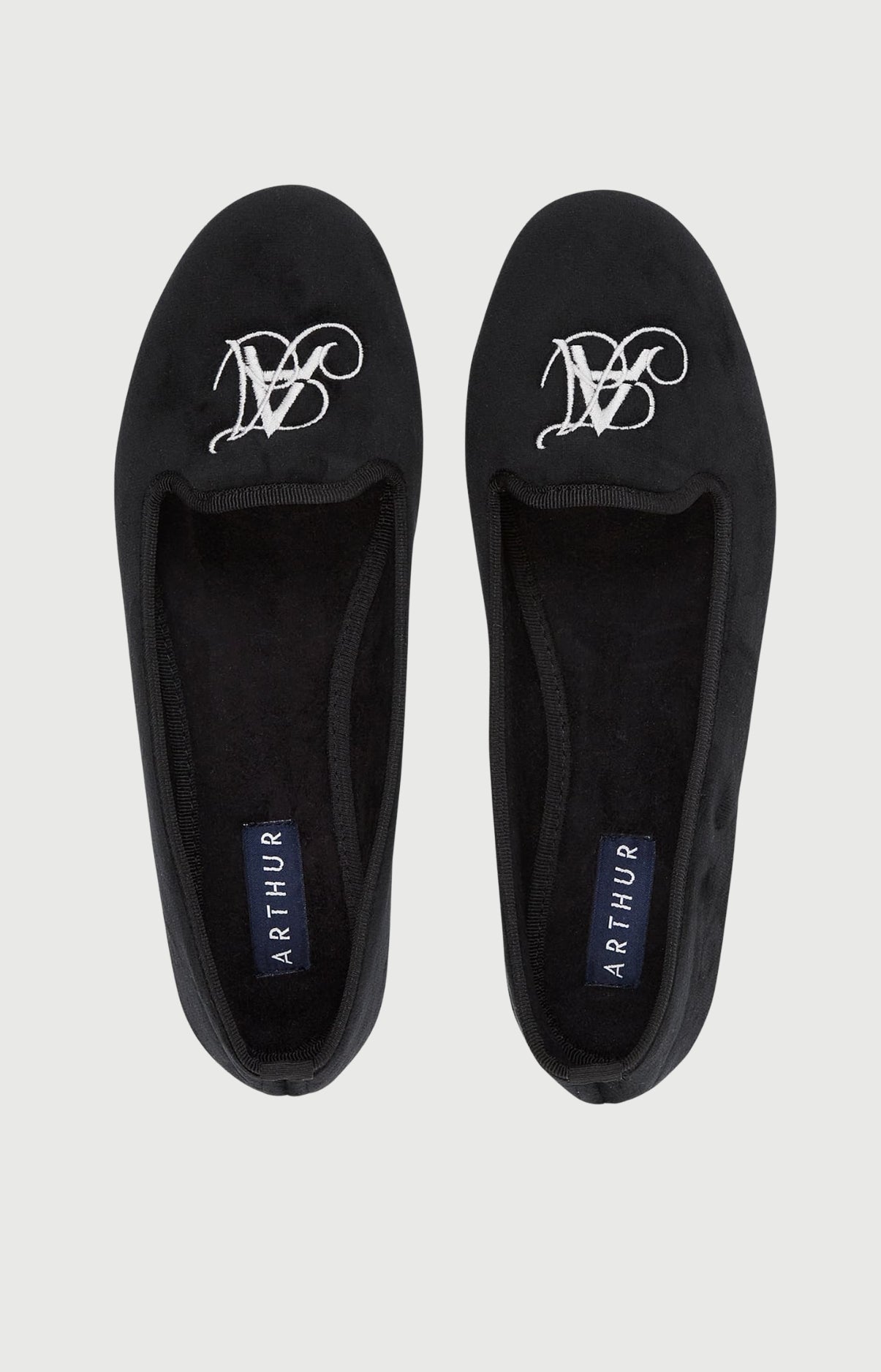 arthur-bob-ballerines-velours-noir-femme image 3