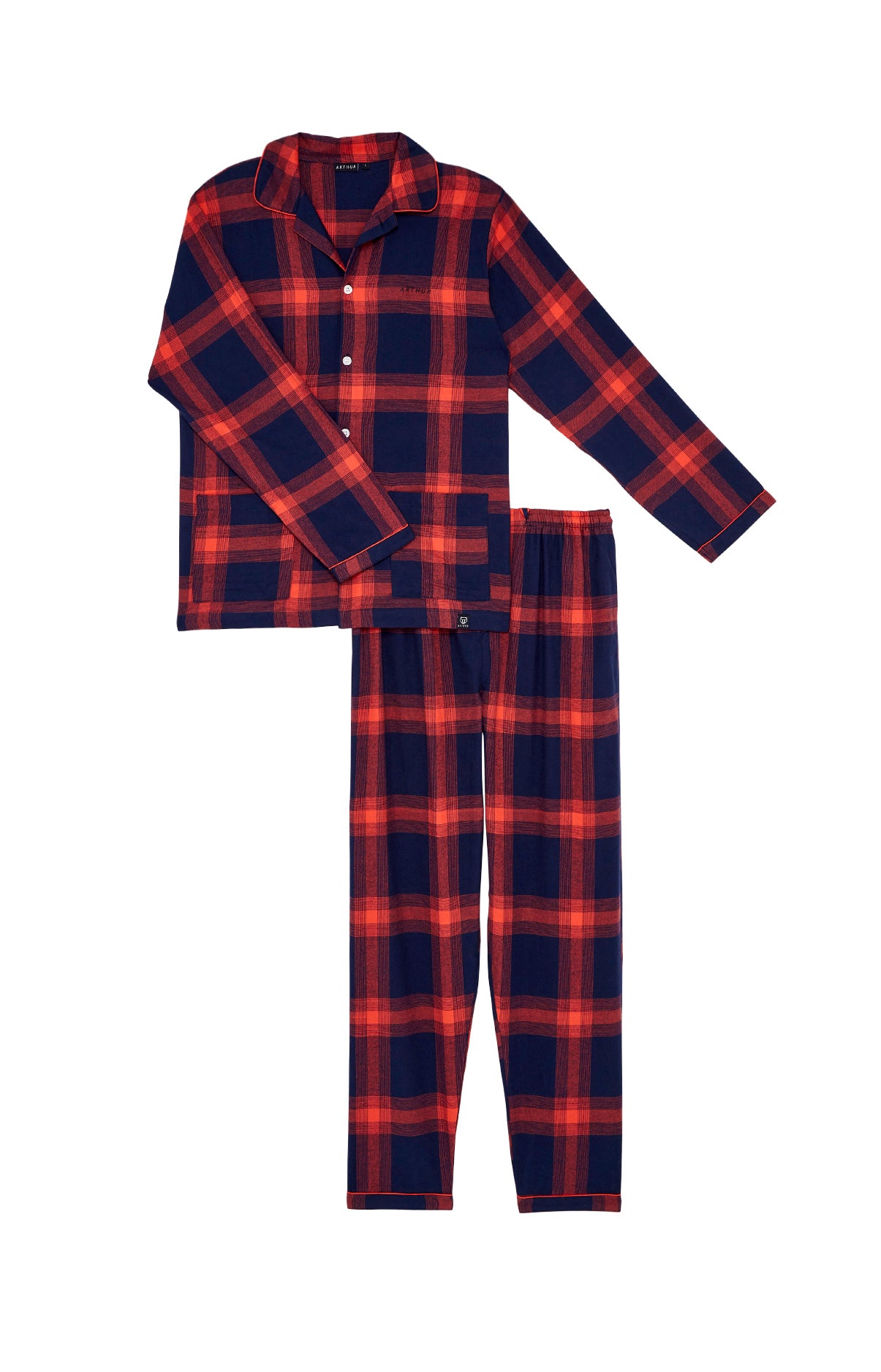arthur-bob-on-fire-pyjama-flanelle-rouge-homme image 3