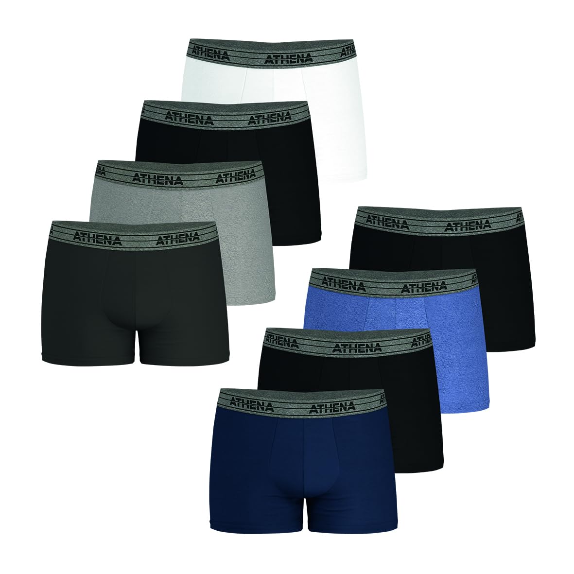 athena-ecopack-boxer-homme-lot-de-8-coton-stretch image 7