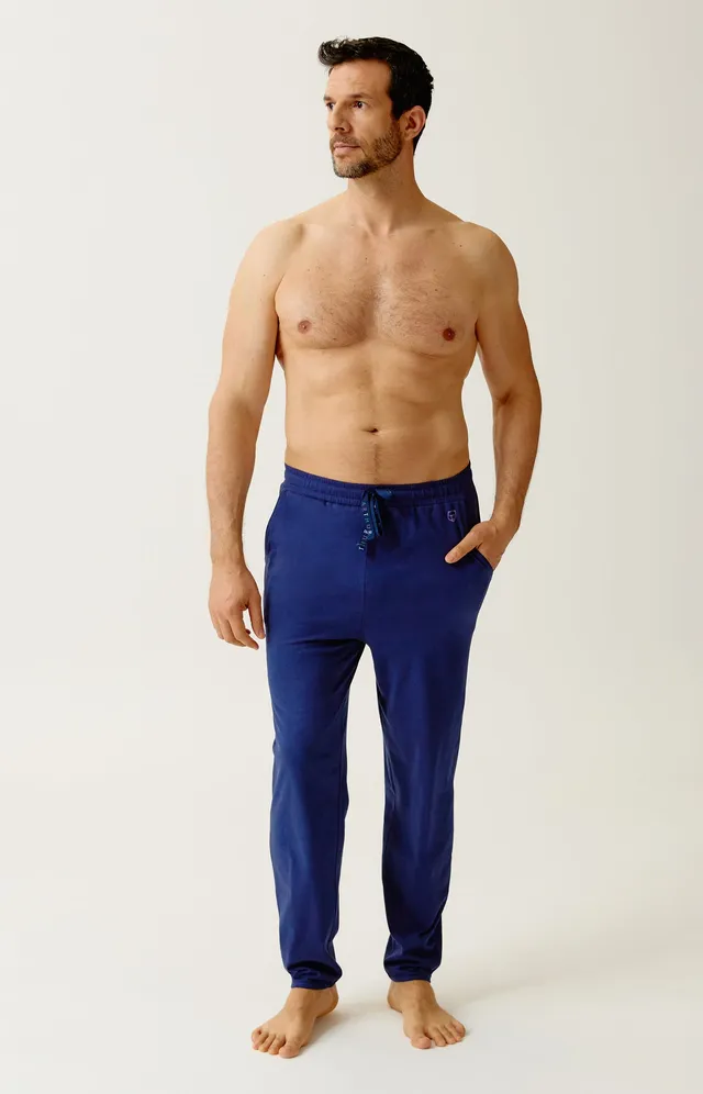 arthur-minuit-pantalon-pyjama-jersey-coton-marine image 1