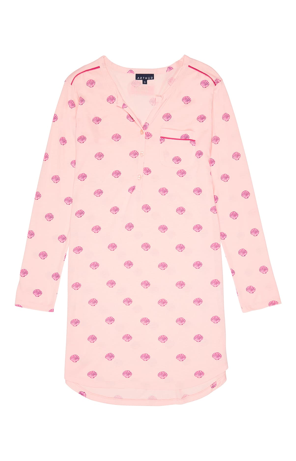 arthur-bob-liquette-coquillage-chemise-de-nuit-poudre-femme image 3