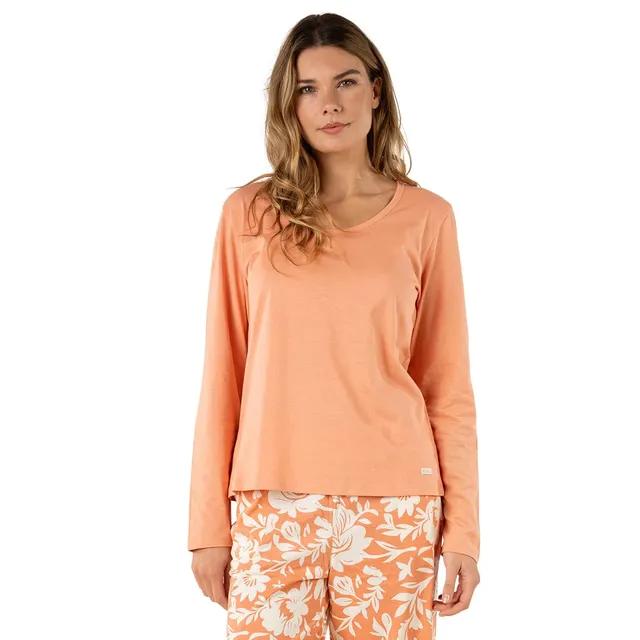 athena-graphic-pyjama-long-femme-m-multicolore-fleurs image 1