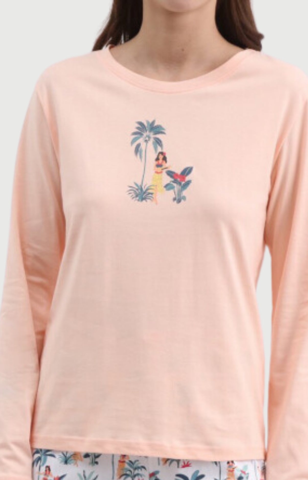 arthur-bob-vahin-pyjama-femme-blanc-rose-coton image 2