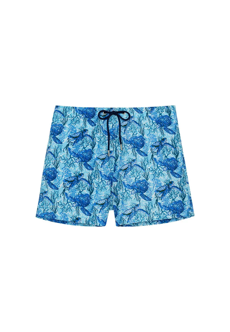 hom-h-fresh-tartane-maillot-homme-imprim-bleu-tortues image 1
