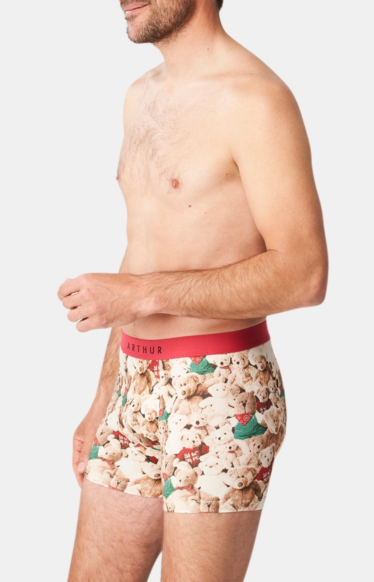 arthur-bob-teddy-bear-boxer-homme-brun-coton-bio image 4