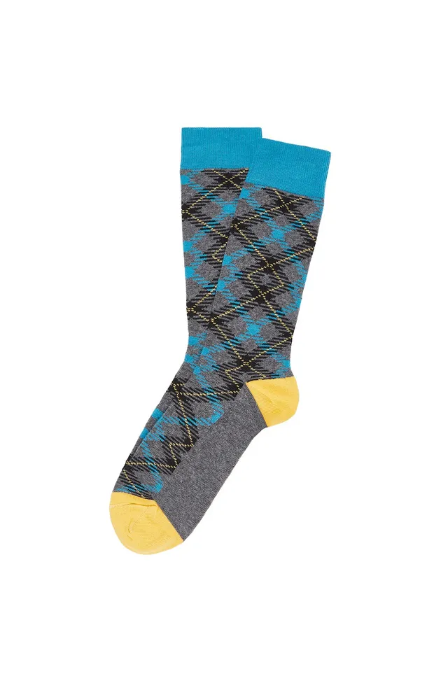 arthur-bob-tartan-folie-chaussettes-homme-gris-40-46 image 1