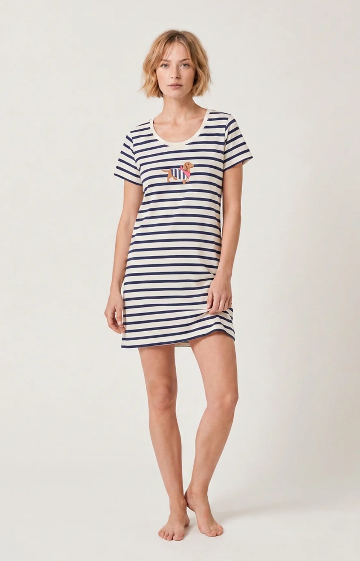 arthur-bob-tobbie-chemise-de-nuit-coton-ciel-m image 1