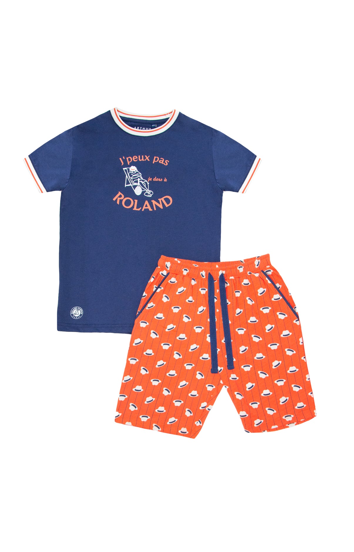 arthur-bob-roland-garros-pyjashort-terre-coton-bio image 3
