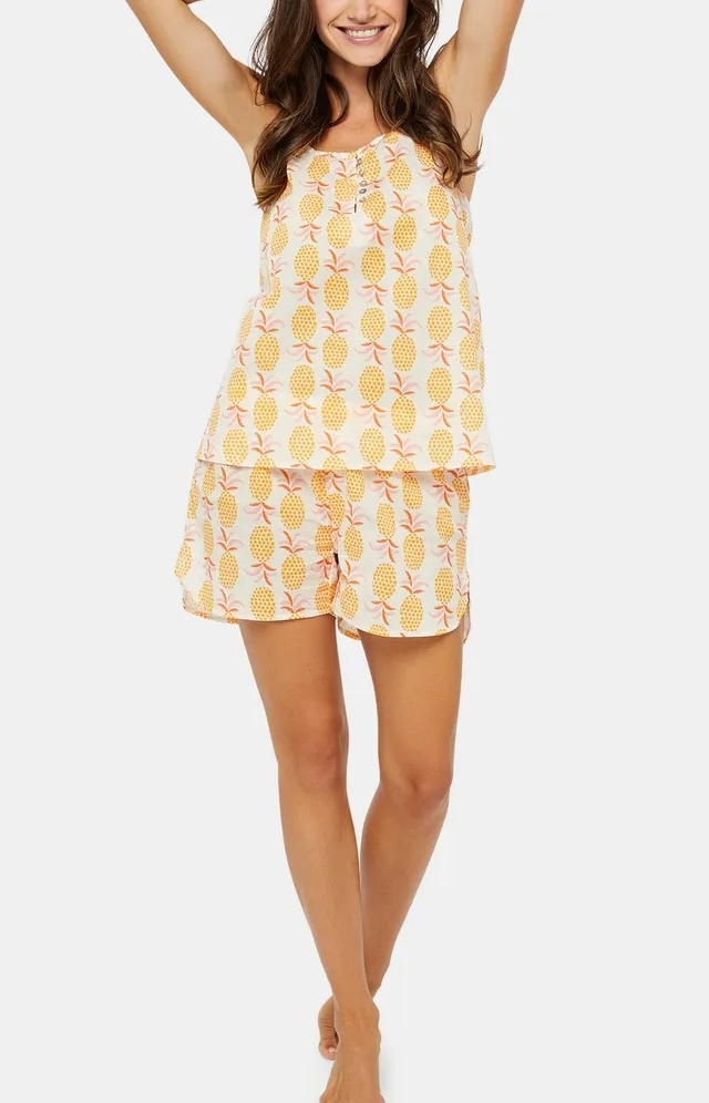arthur-bob-caraco-short-ananas-soleil-s-voile-coton image 1