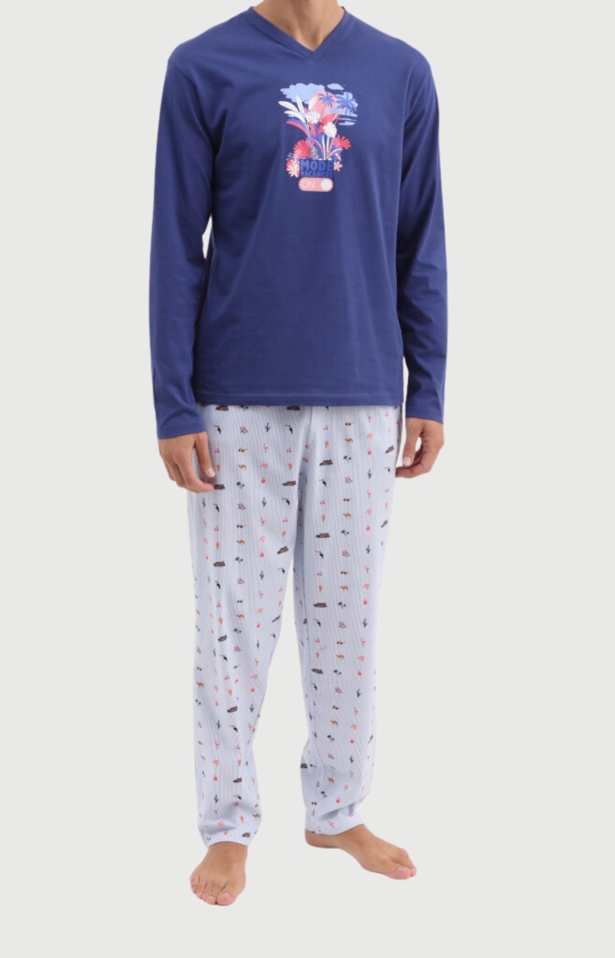 arthur-summer-pyjama-jersey-coton-ciel-manches-longues image 1