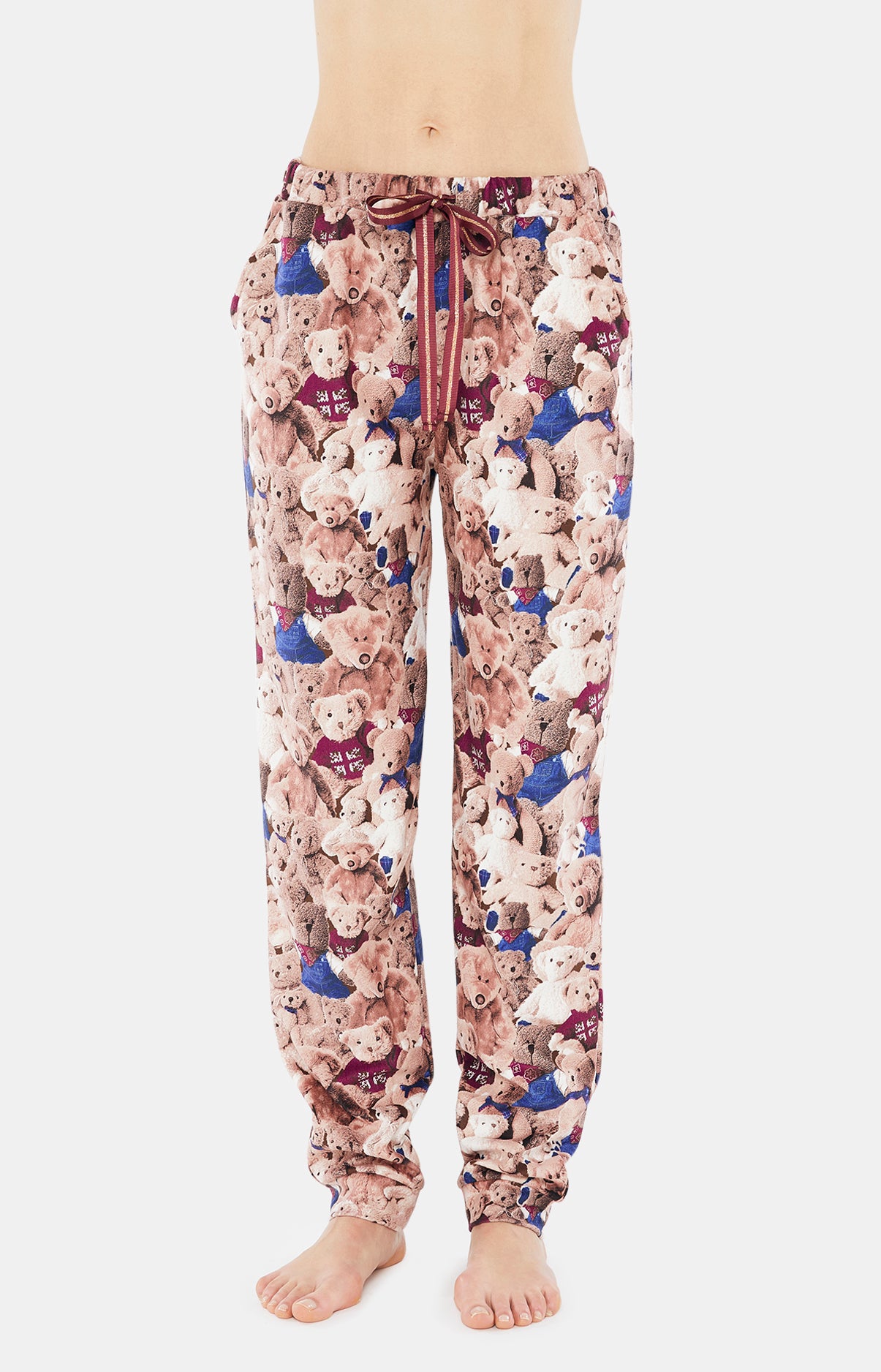 arthur-teddy-pyjama-femme-beige-polaire-chaud image 5