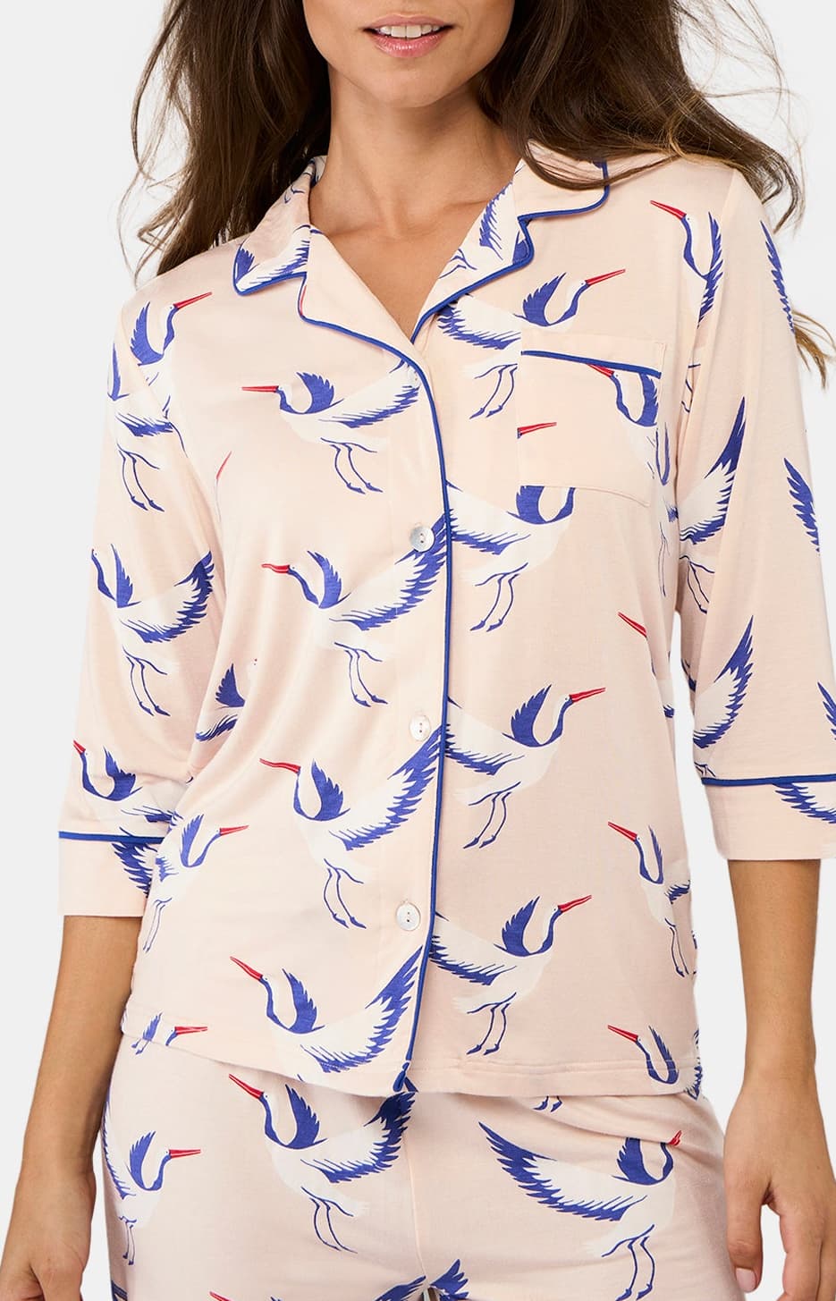 arthur-bob-birdie-pyjama-court-femme-poudre-modal image 2