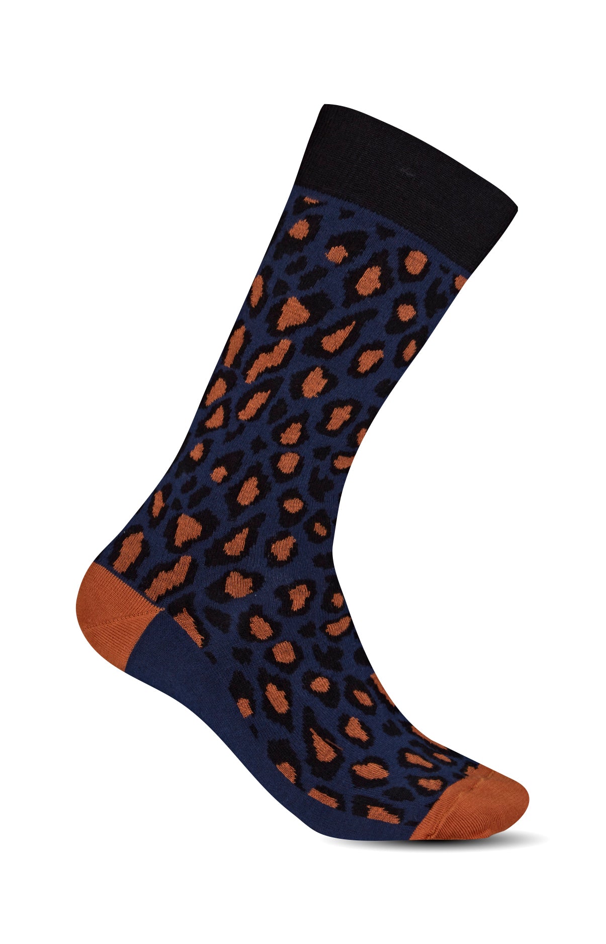 arthur-bob-chaussettes-l-opard-femme-marine-36-40 image 1