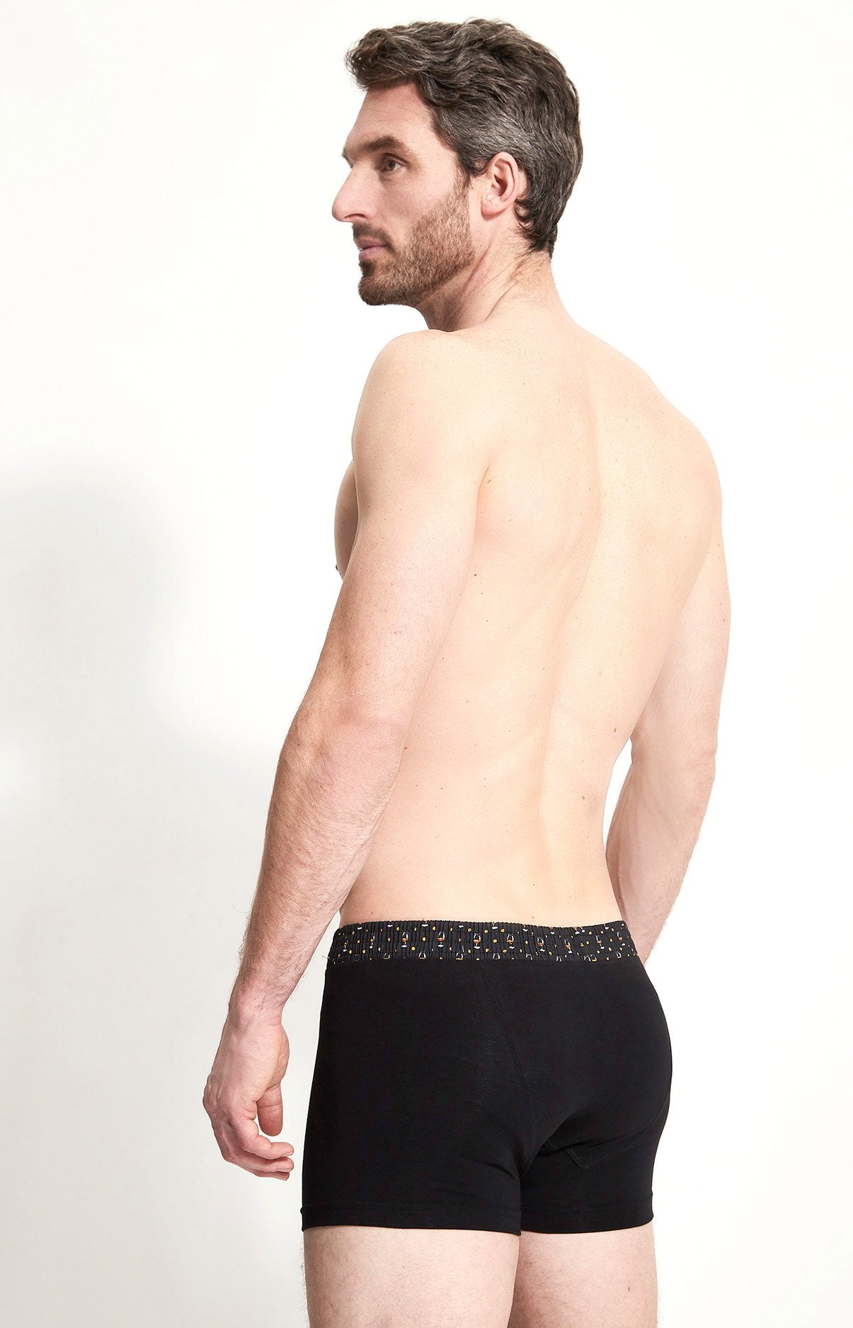 arthur-bob-club-noir-boxer-homme-noir-coton image 4
