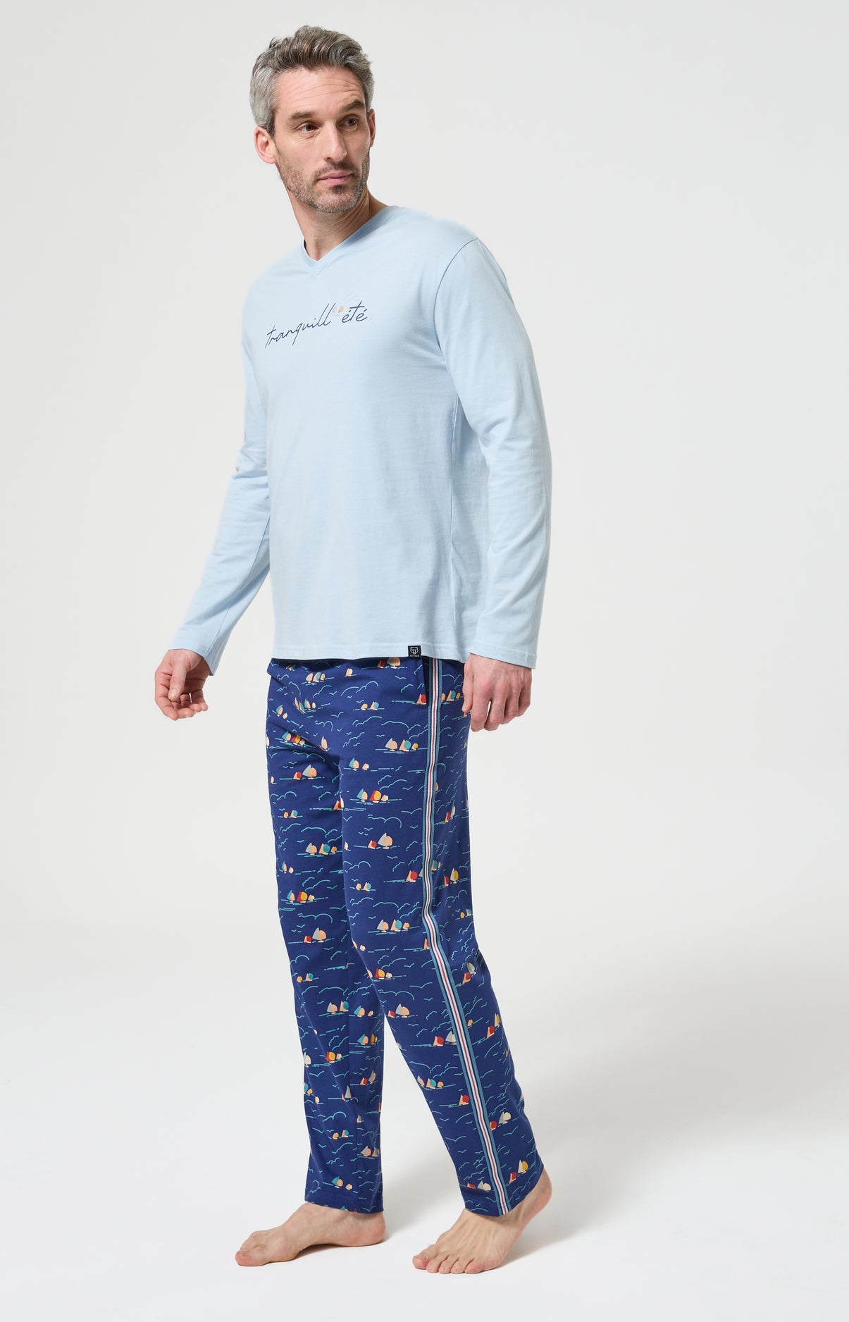 arthur-bob-tranquill-t-pyjama-marine-coton-bio-l-ger image 5