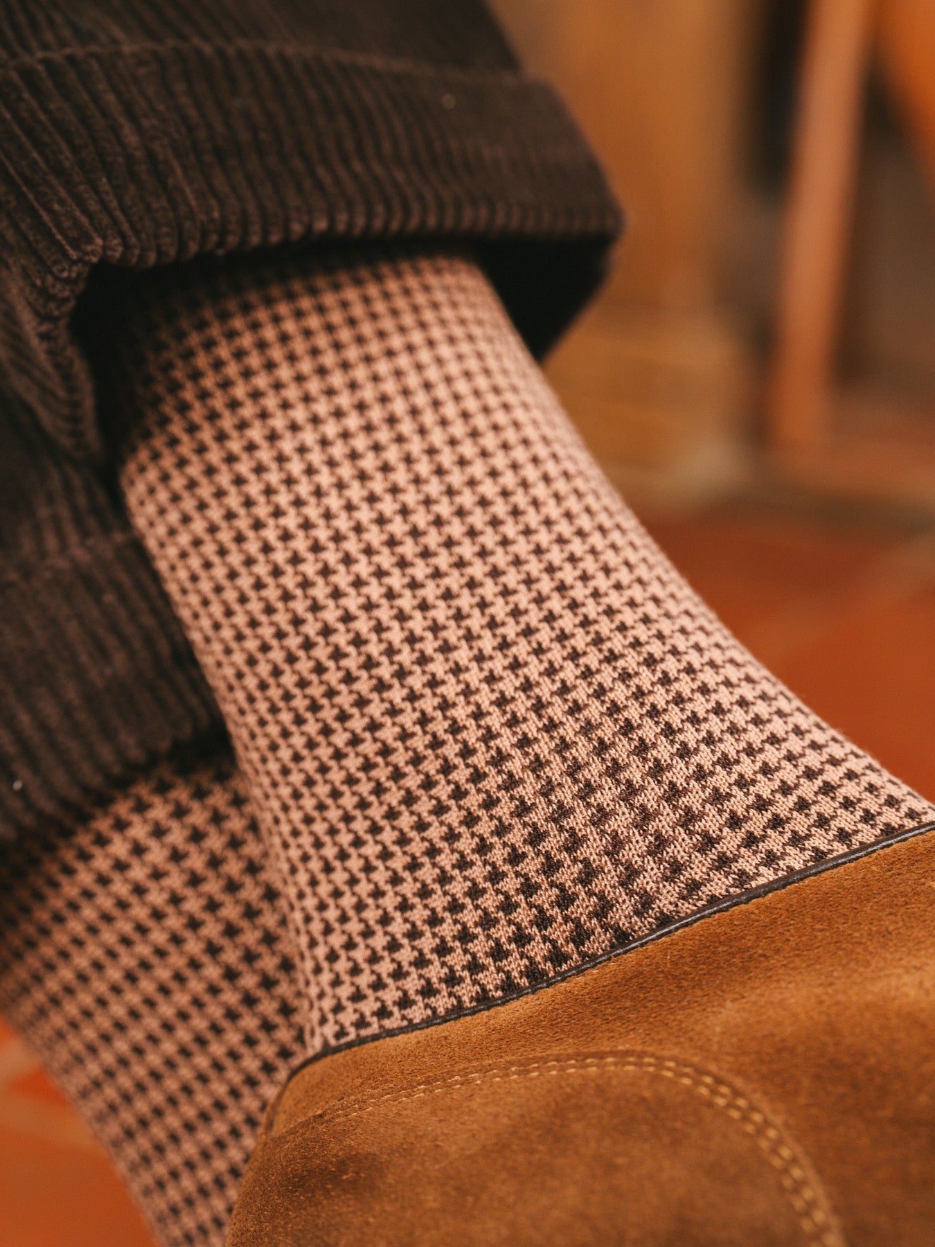 p-trone-pied-de-poule-chaussettes-homme-fil-d-cosse image 8