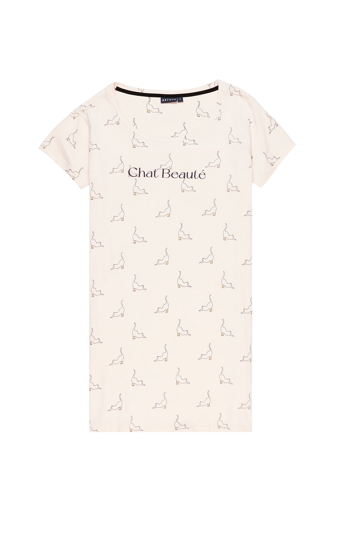 arthur-bob-chat-beaut-chemise-de-nuit-poudre-coton image 3