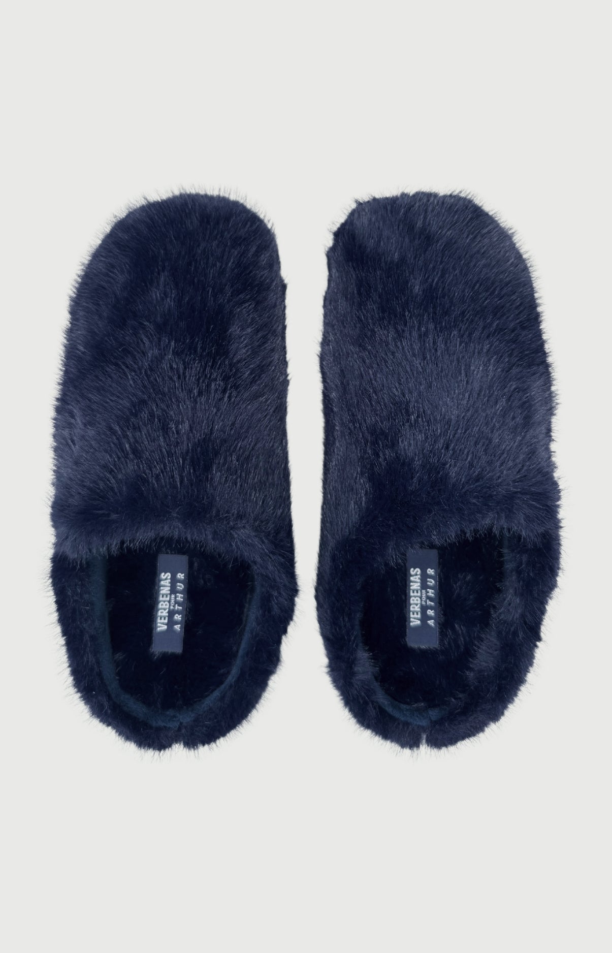arthur-bob-s-l-ne-mules-femme-bleu-marine-fourrure image 3