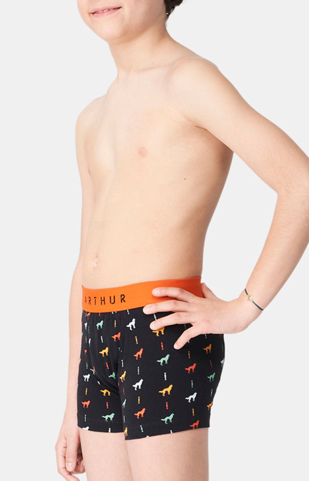 arthur-jeune-loup-boxer-enfant-noir-10-12-ans image 2