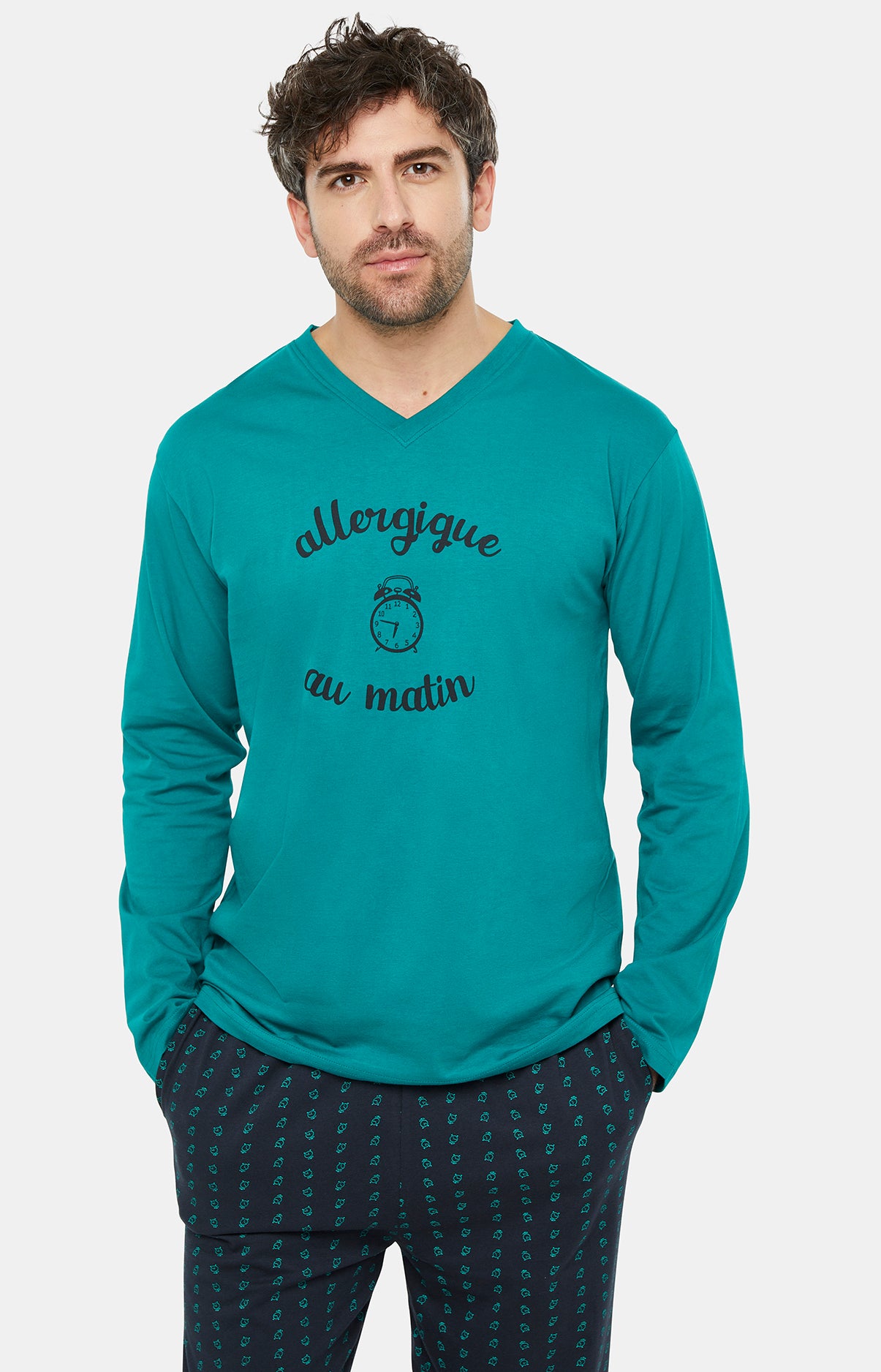 arthur-bob-pyjama-clock-long-coton-homme-nuit-l image 5