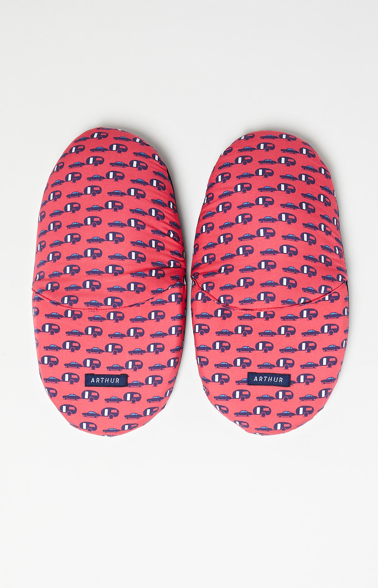 arthur-bob-pantoufles-nomade-in-france-chaussons-homme-rouge image 2