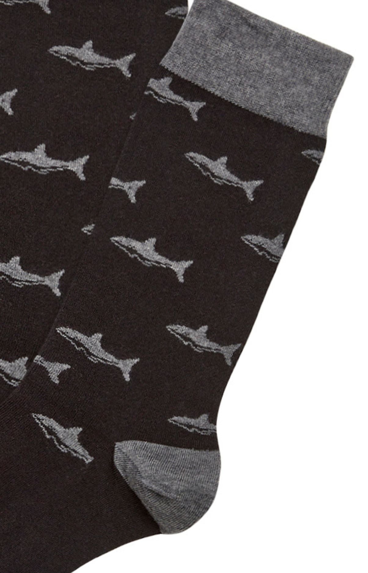 arthur-bob-requin-chaussettes-coton-bio-noir-40-46 image 2