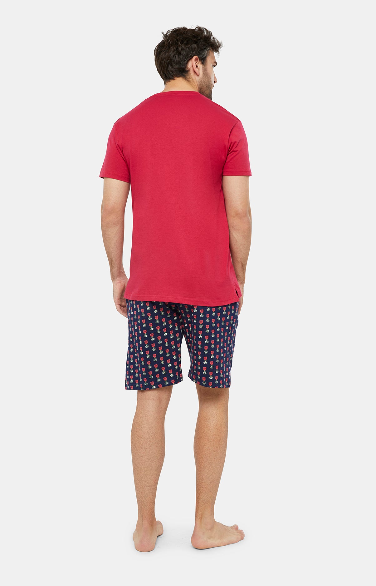 arthur-bob-legion-pyjashort-marine-coton-homme image 4