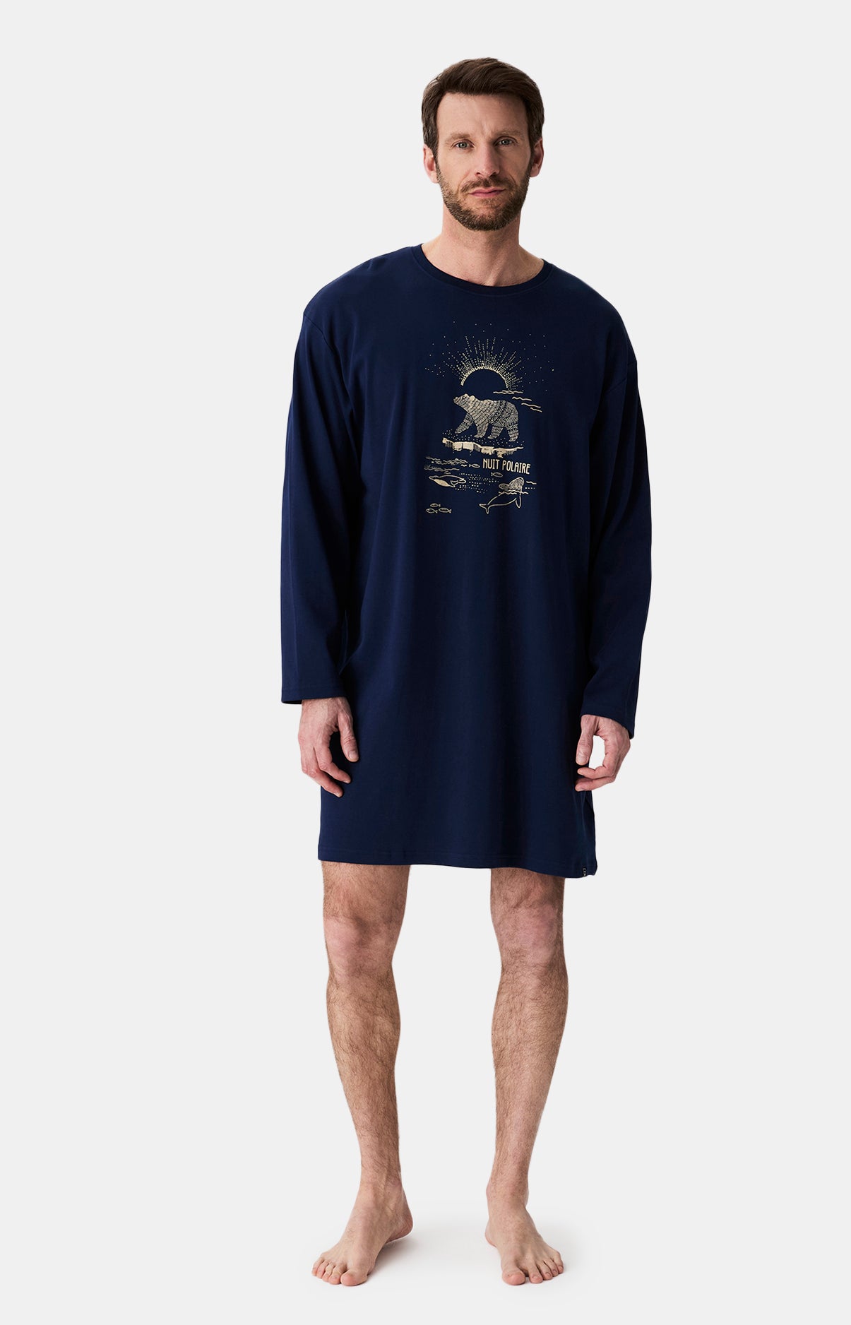 arthur-bob-nuit-polaire-maxi-tee-shirt-coton-marine image 4