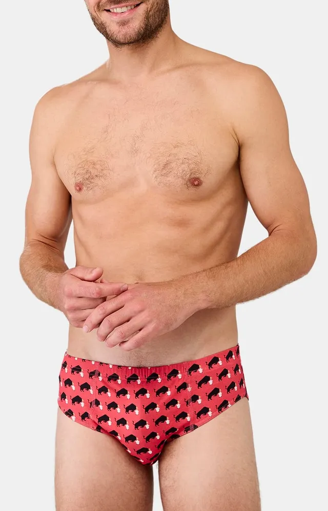 arthur-le-club-ol-toro-slip-rouge-coton-bio image 1