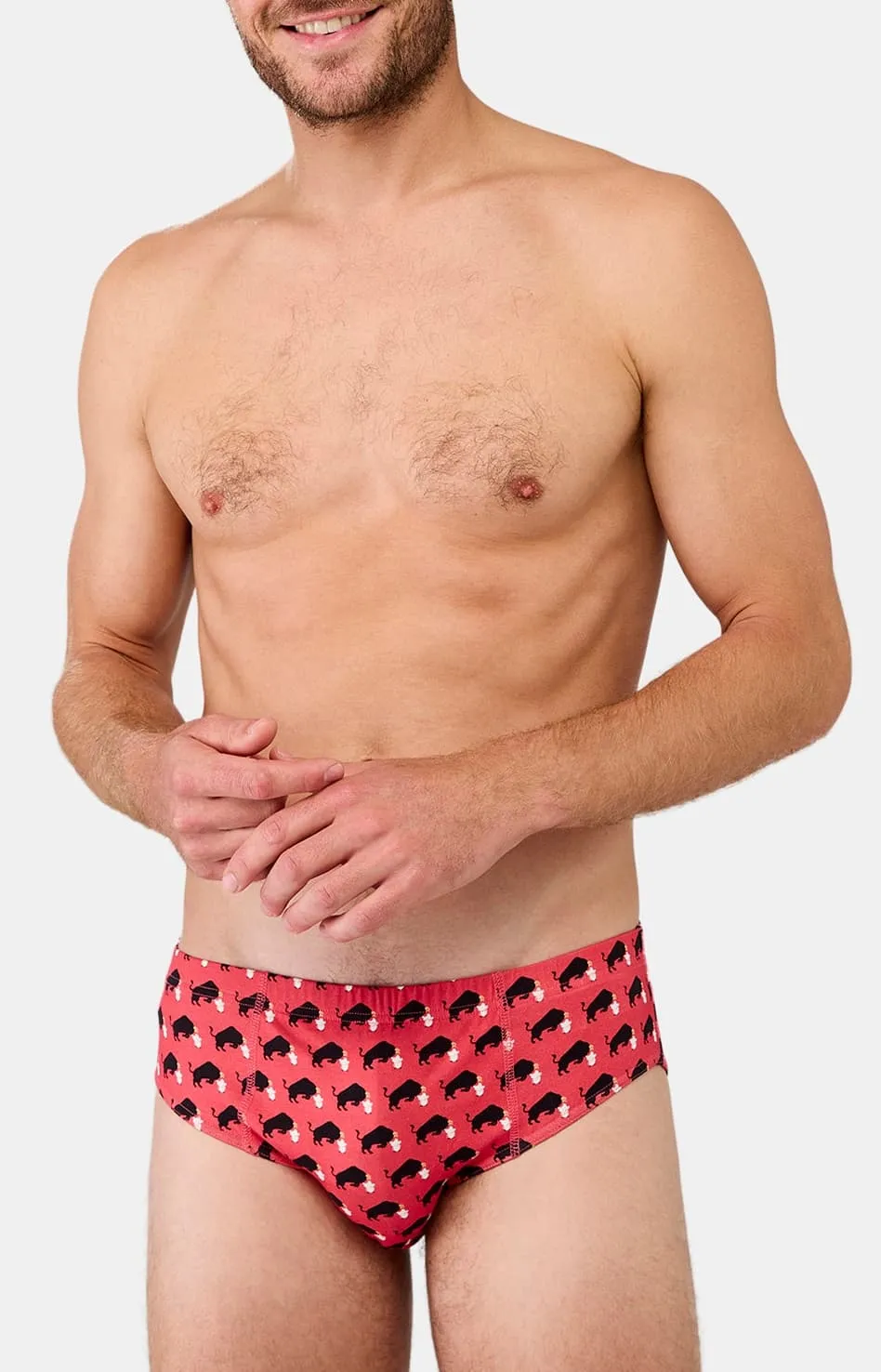 arthur-le-club-ol-toro-slip-rouge-coton-bio image 1