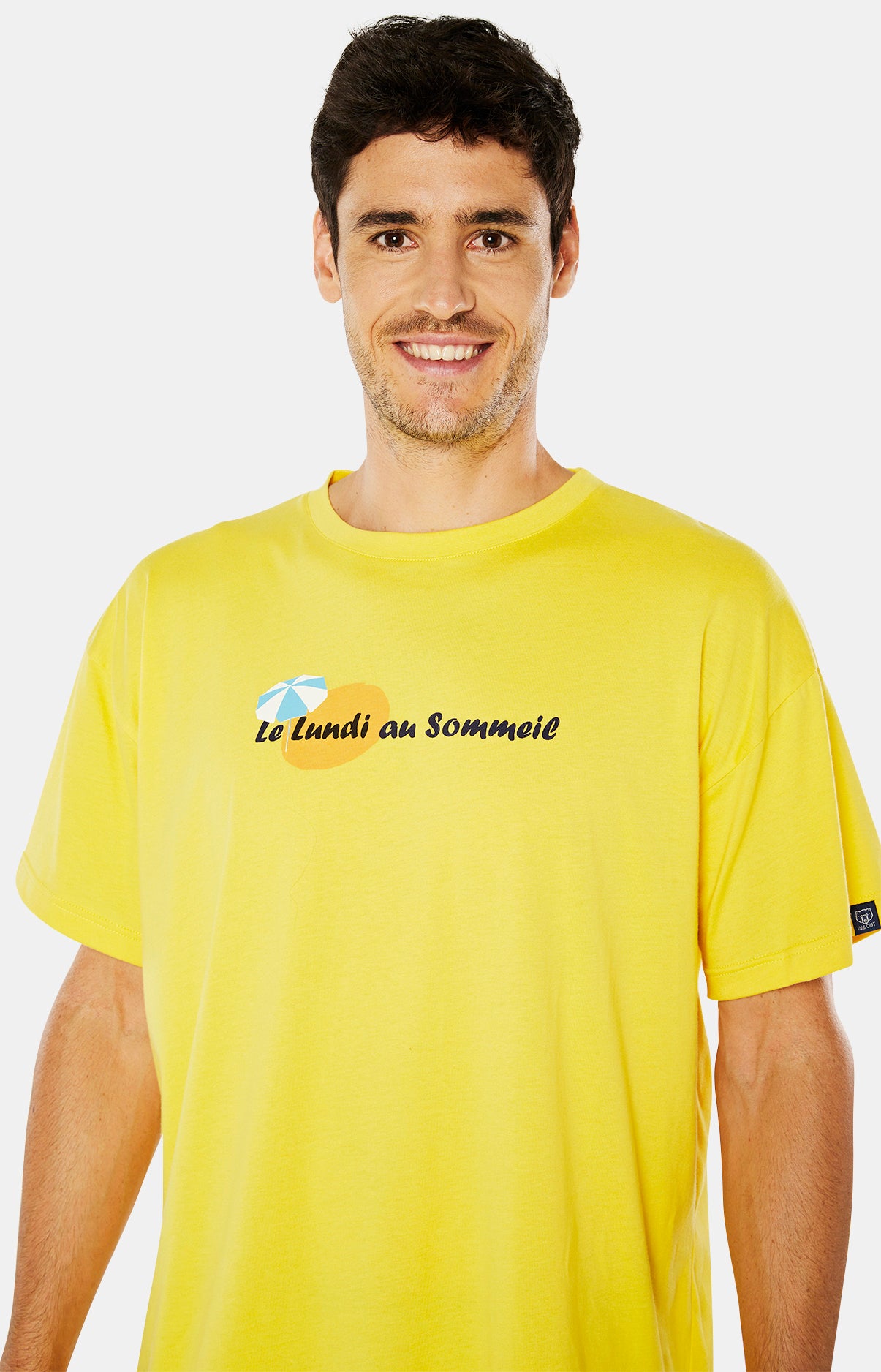 arthur-bob-maxi-tee-shirt-lundi-au-sommeil-jaune-tu-coton-bio image 7