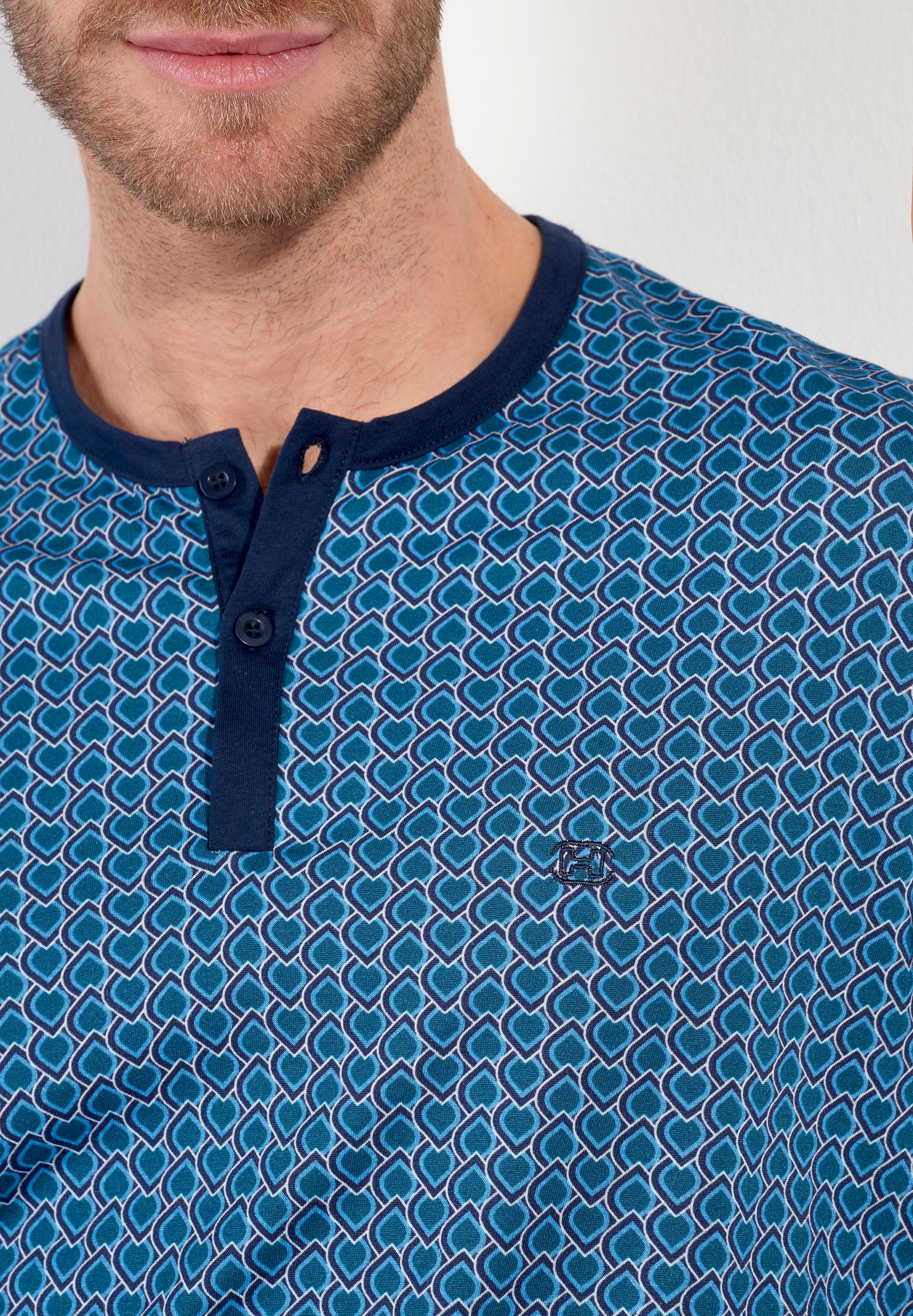 hom-martinez-pyjama-homme-long-bleu-coton-art-d-co image 7