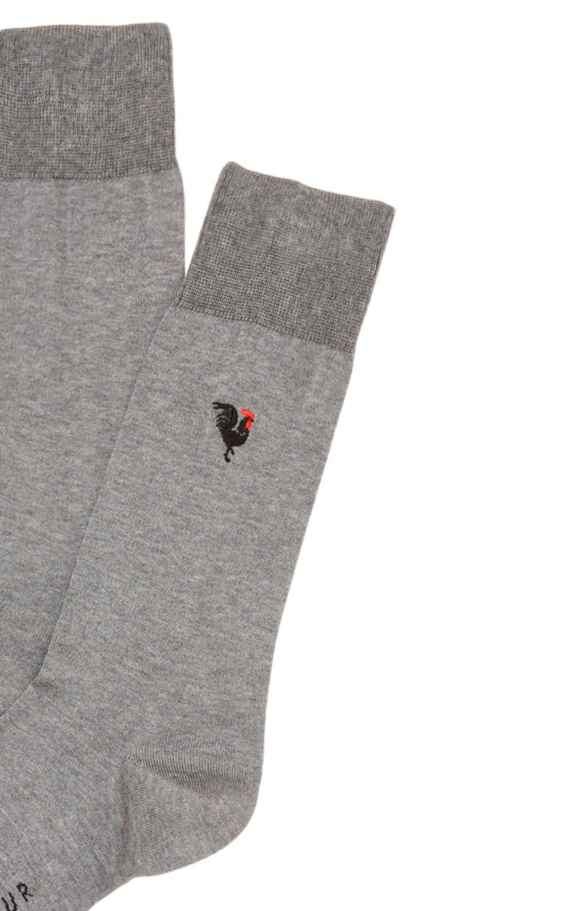 arthur-bob-chaussettes-fil-d-cosse-coq-gris-42-45 image 2