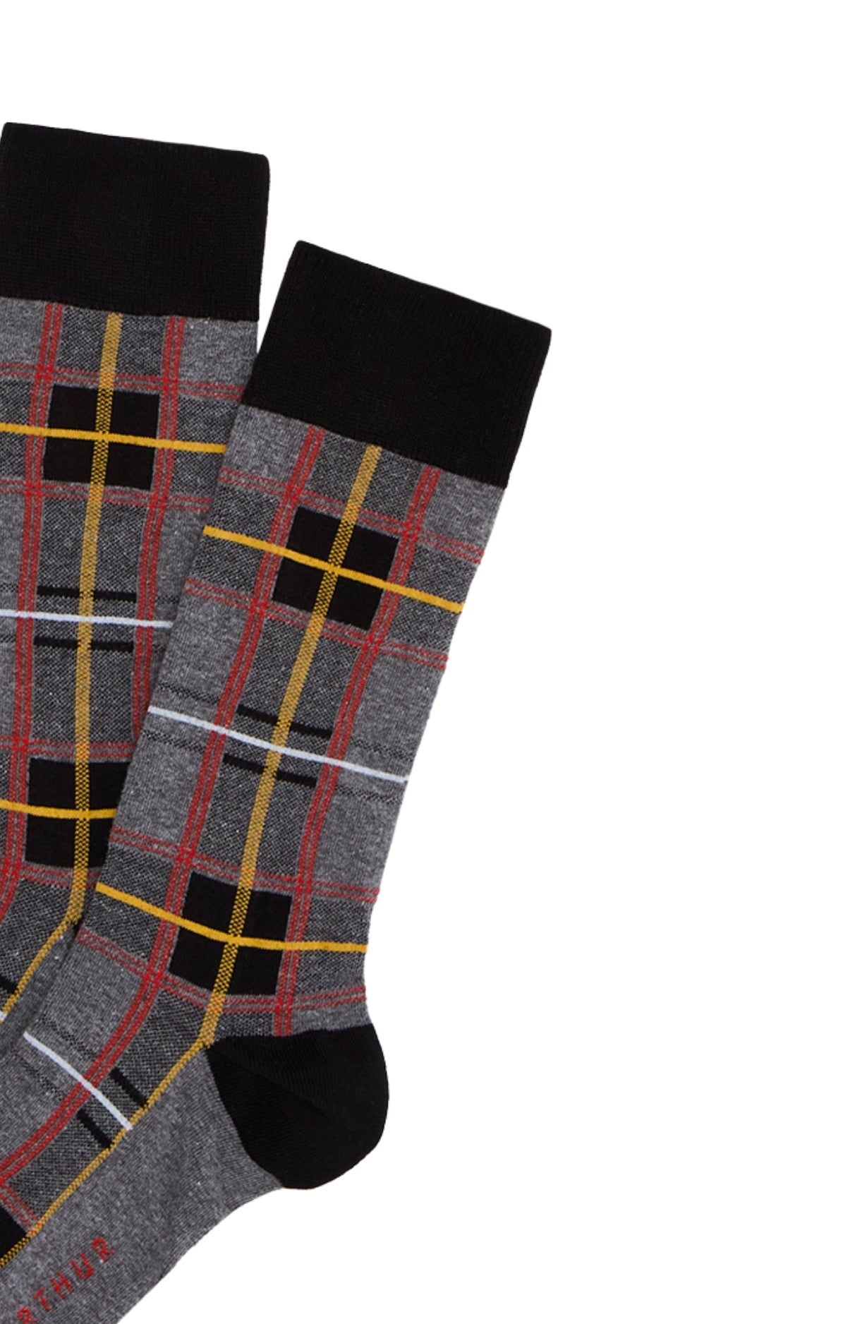 arthur-bob-clan-gris-chaussettes-homme-gris-coton-40-46 image 2