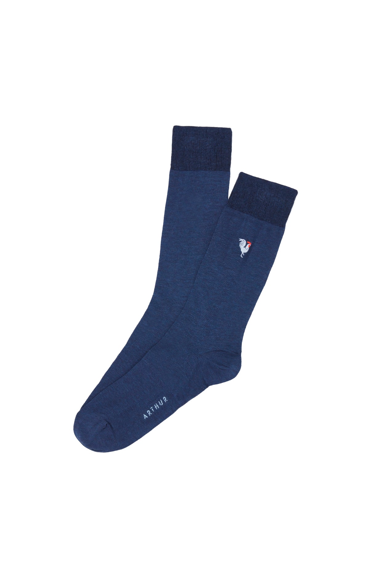 arthur-bob-coq-chaussettes-fil-d-cosse-marine-42-45 image 1