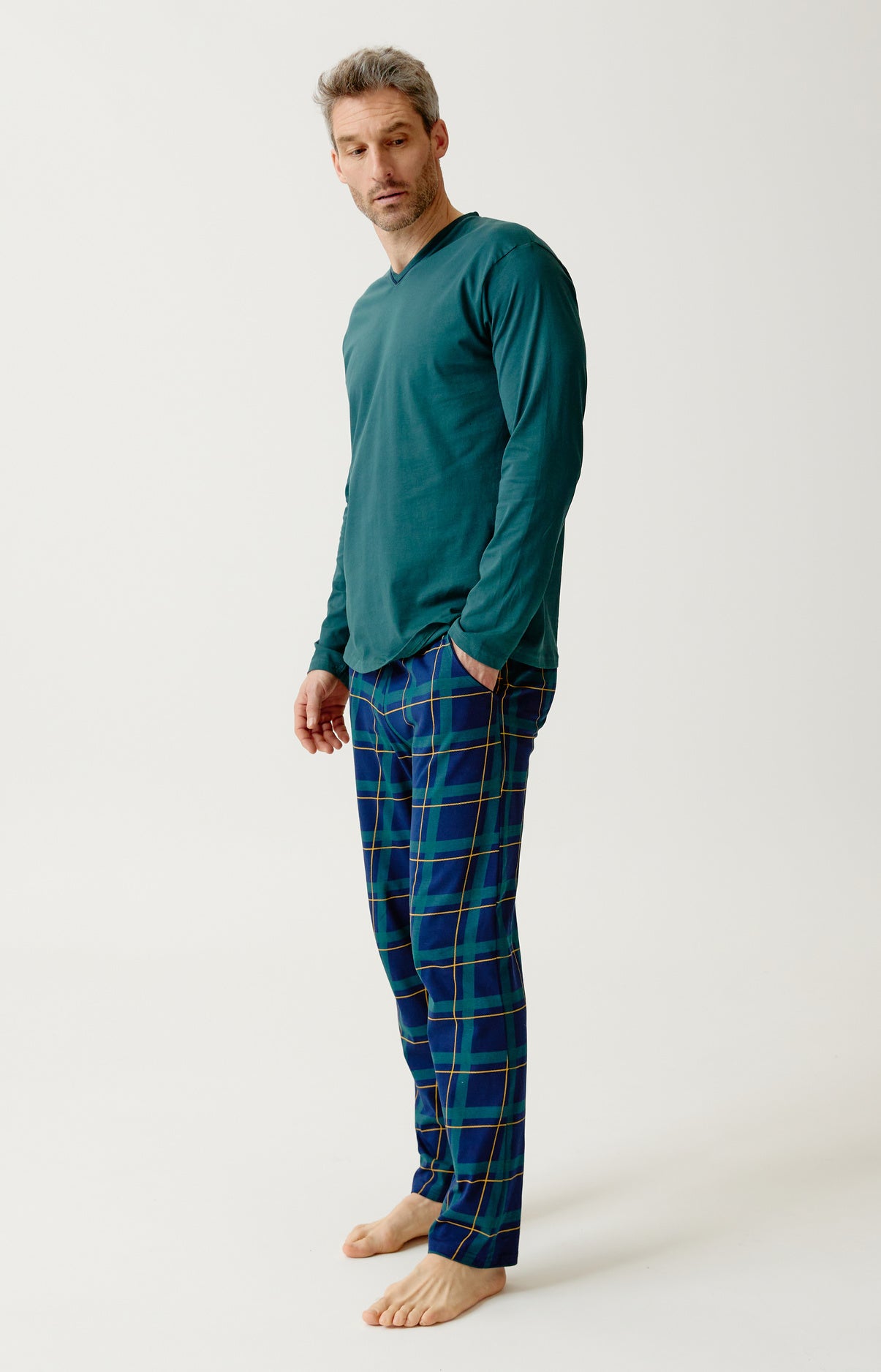 arthur-bob-noah-tradi-pyjama-homme-marine-coton-bio image 4