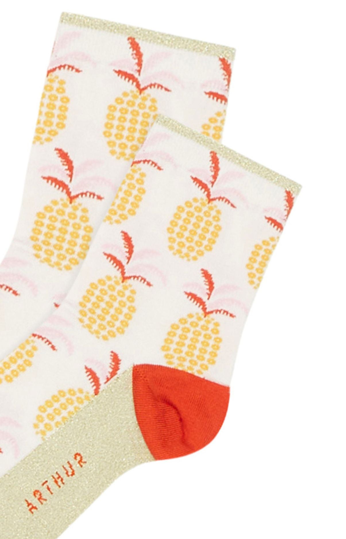 arthur-bob-ananas-chaussettes-femme-jaune-36-40 image 2