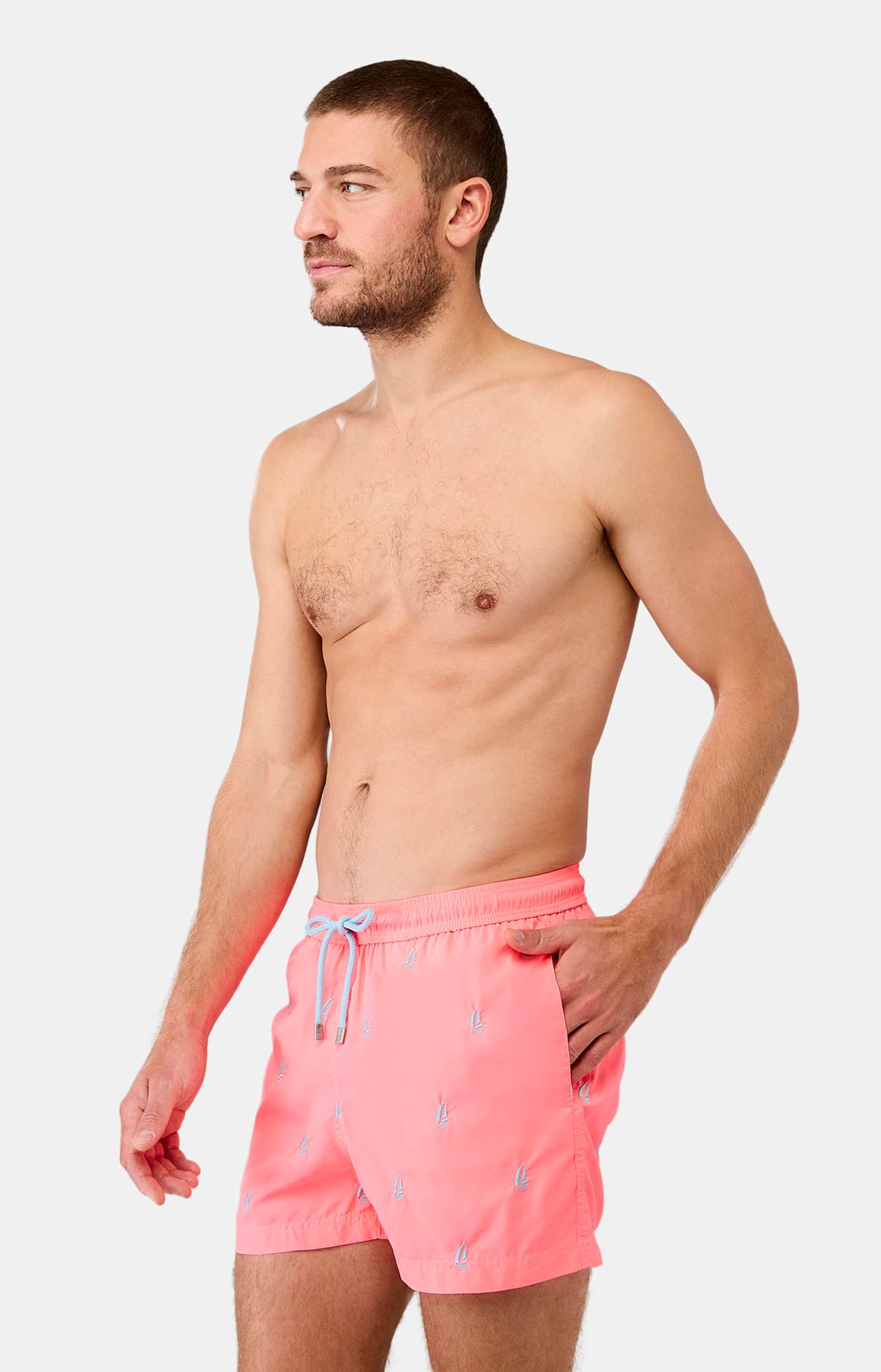 arthur-bob-brod-bateau-short-de-bain-rose-recycl image 5