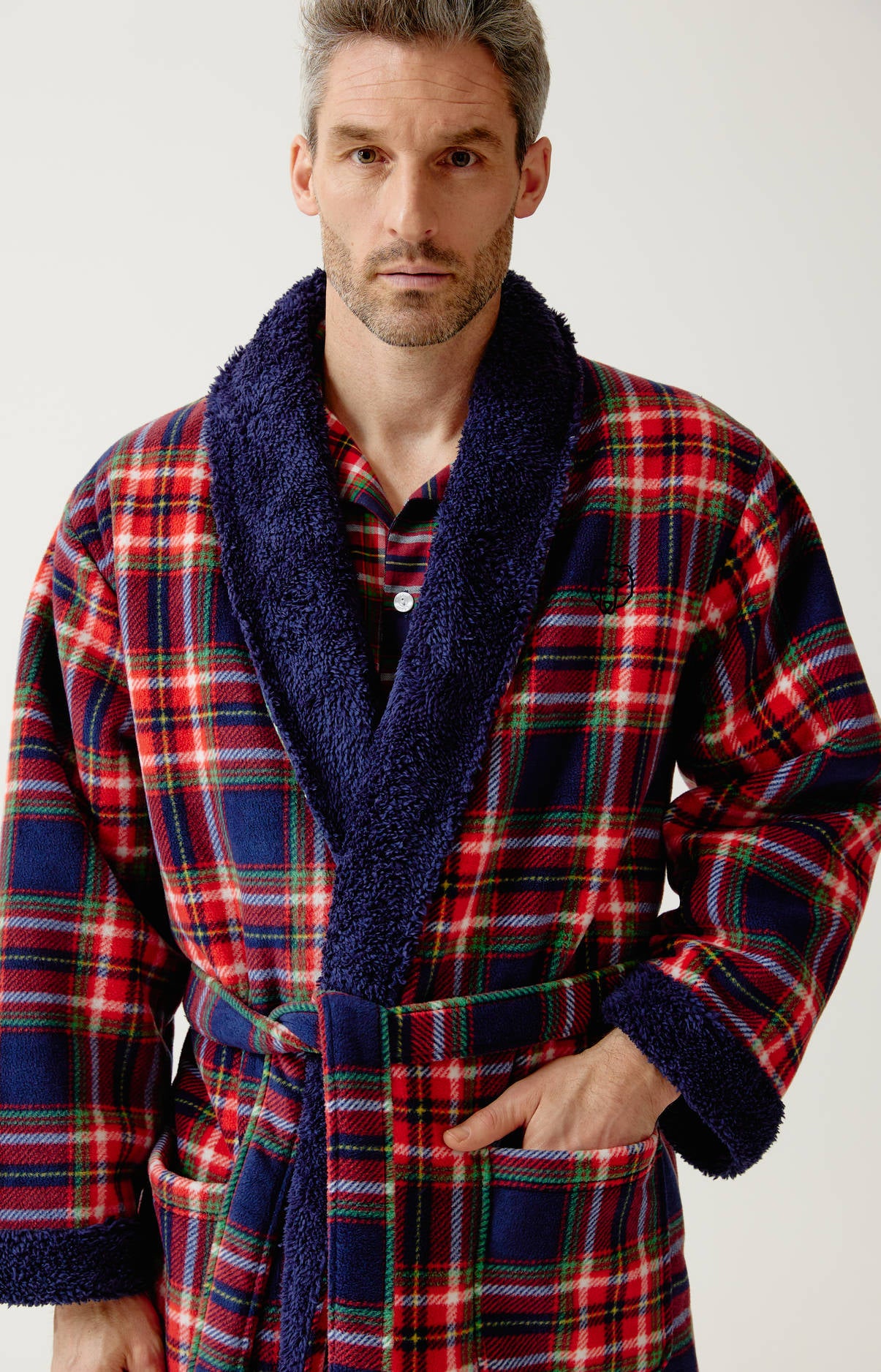 arthur-bob-l-on-robe-de-chambre-polaire-rouge image 2