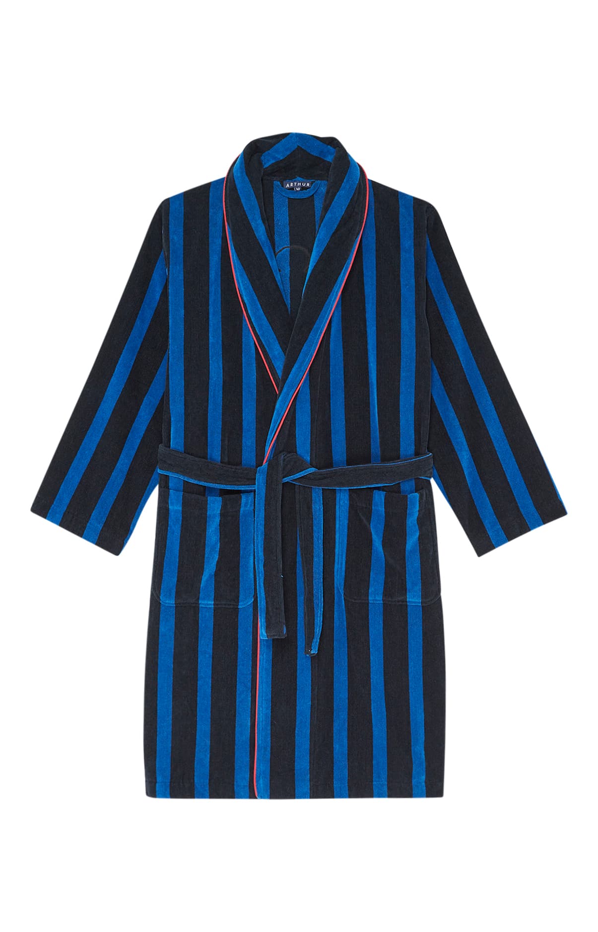arthur-bob-teddy-in-paris-peignoir-homme-marine-coton image 3