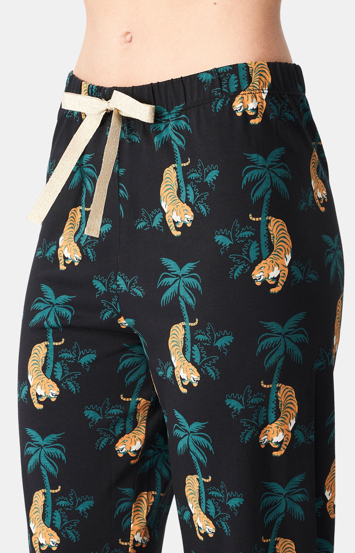 arthur-bob-tigre-pyjama-boutonn-noir-femme image 6