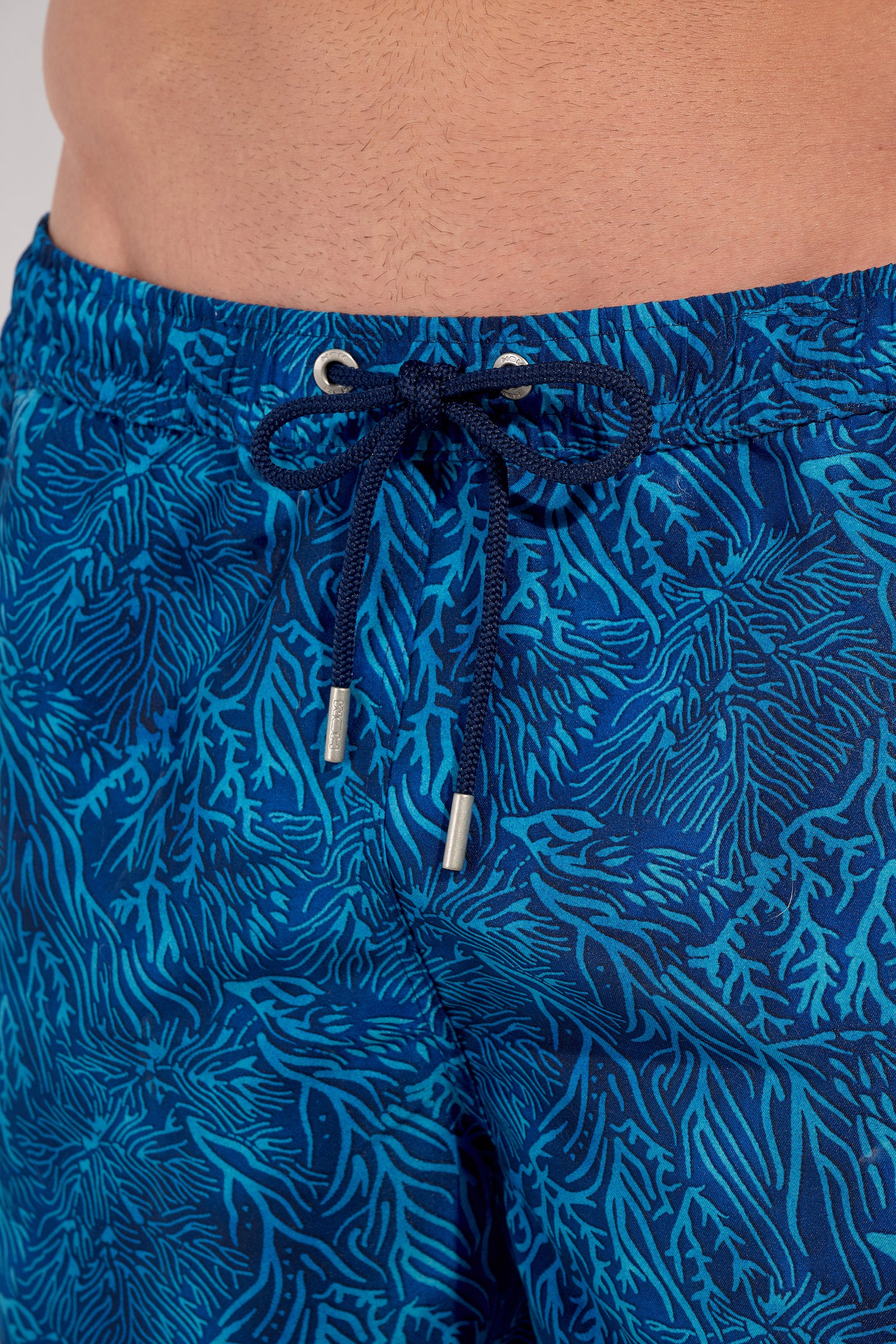 hom-h-fresh-panarea-short-de-bain-blue-print-corail image 5
