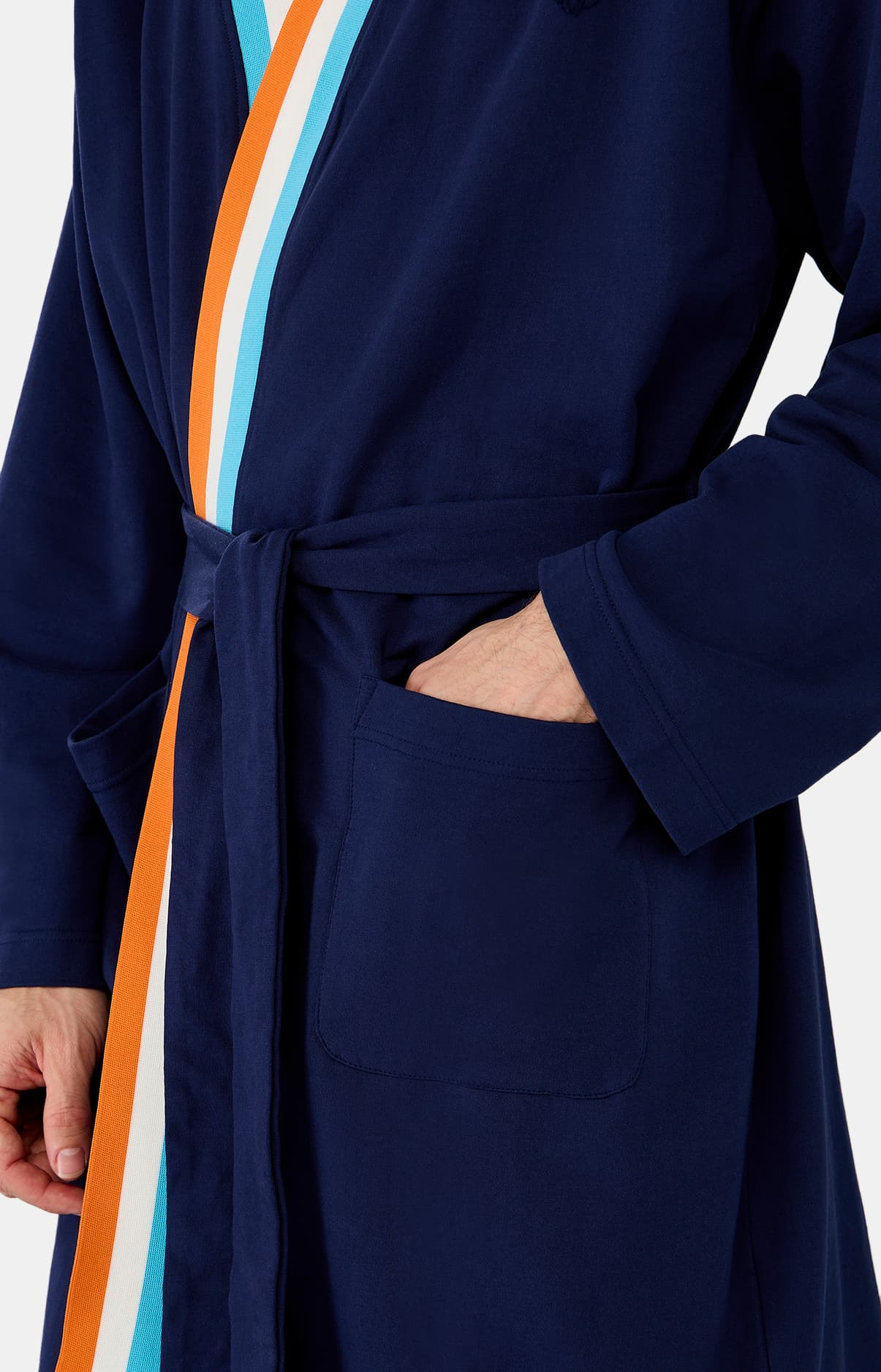 arthur-marine-robe-de-chambre-homme-coton-bio image 7