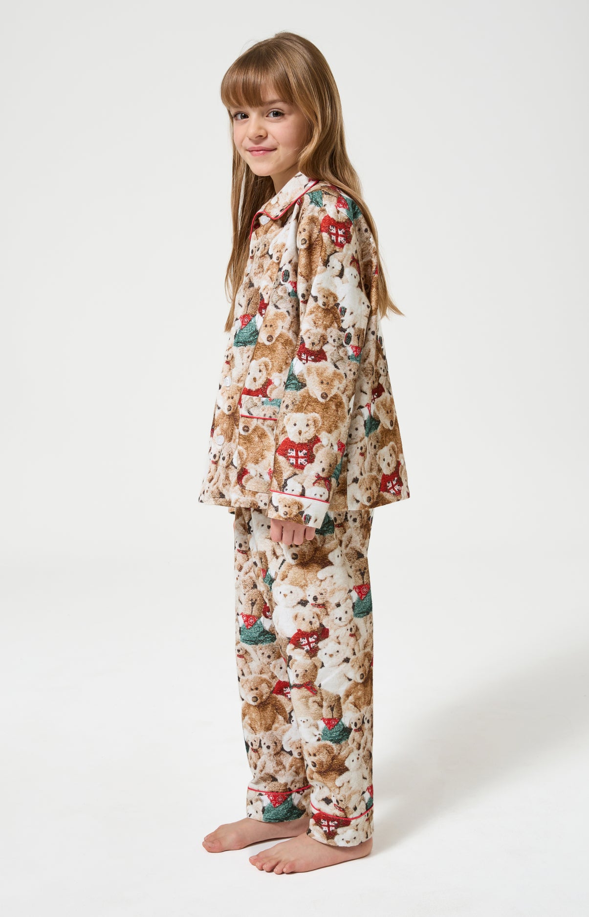 arthur-petit-teddy-pyjama-enfant-pilou-brun-chaud image 4