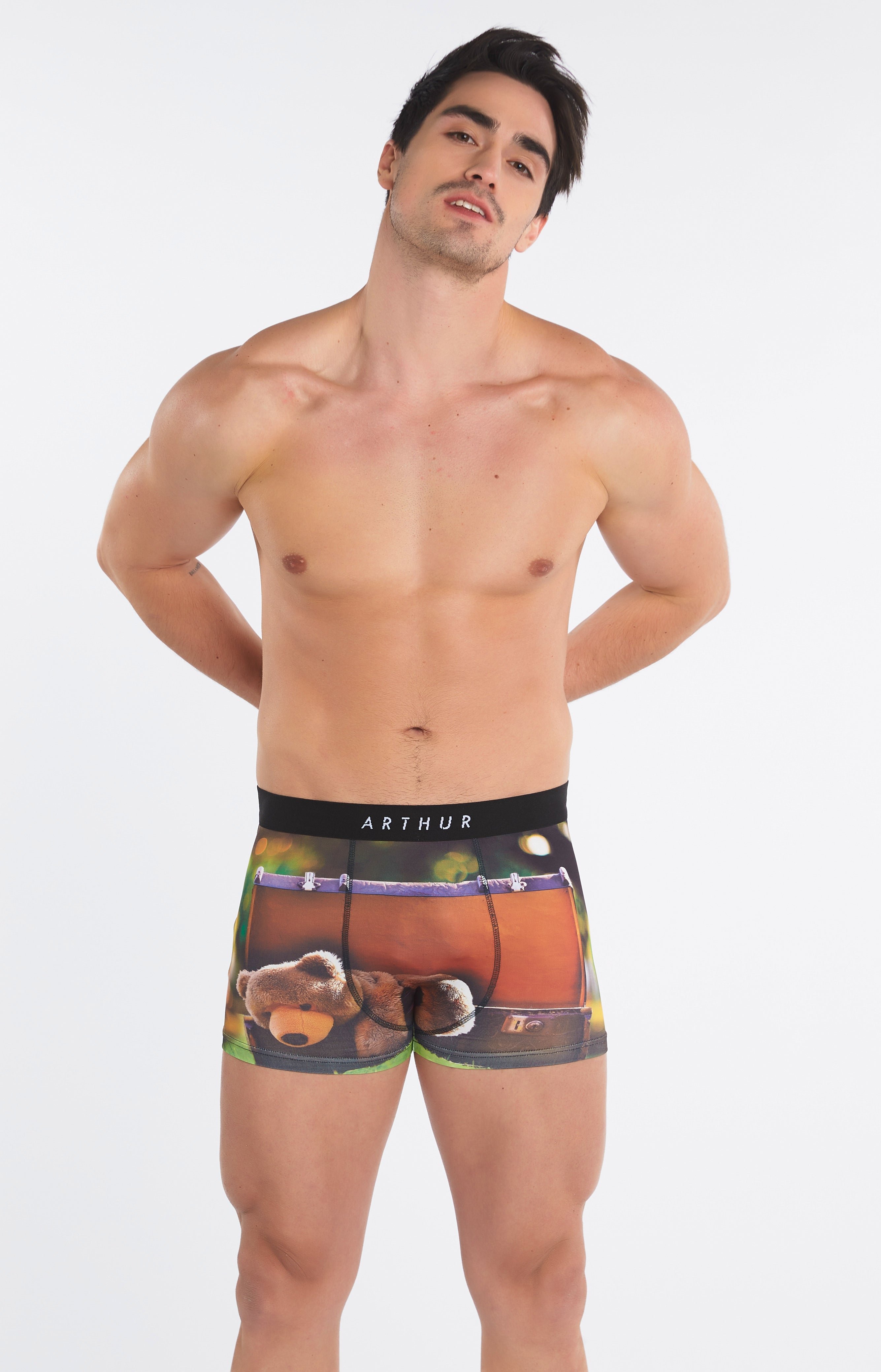 arthur-bob-big-teddy-boxer-homme-marron-polyester image 1